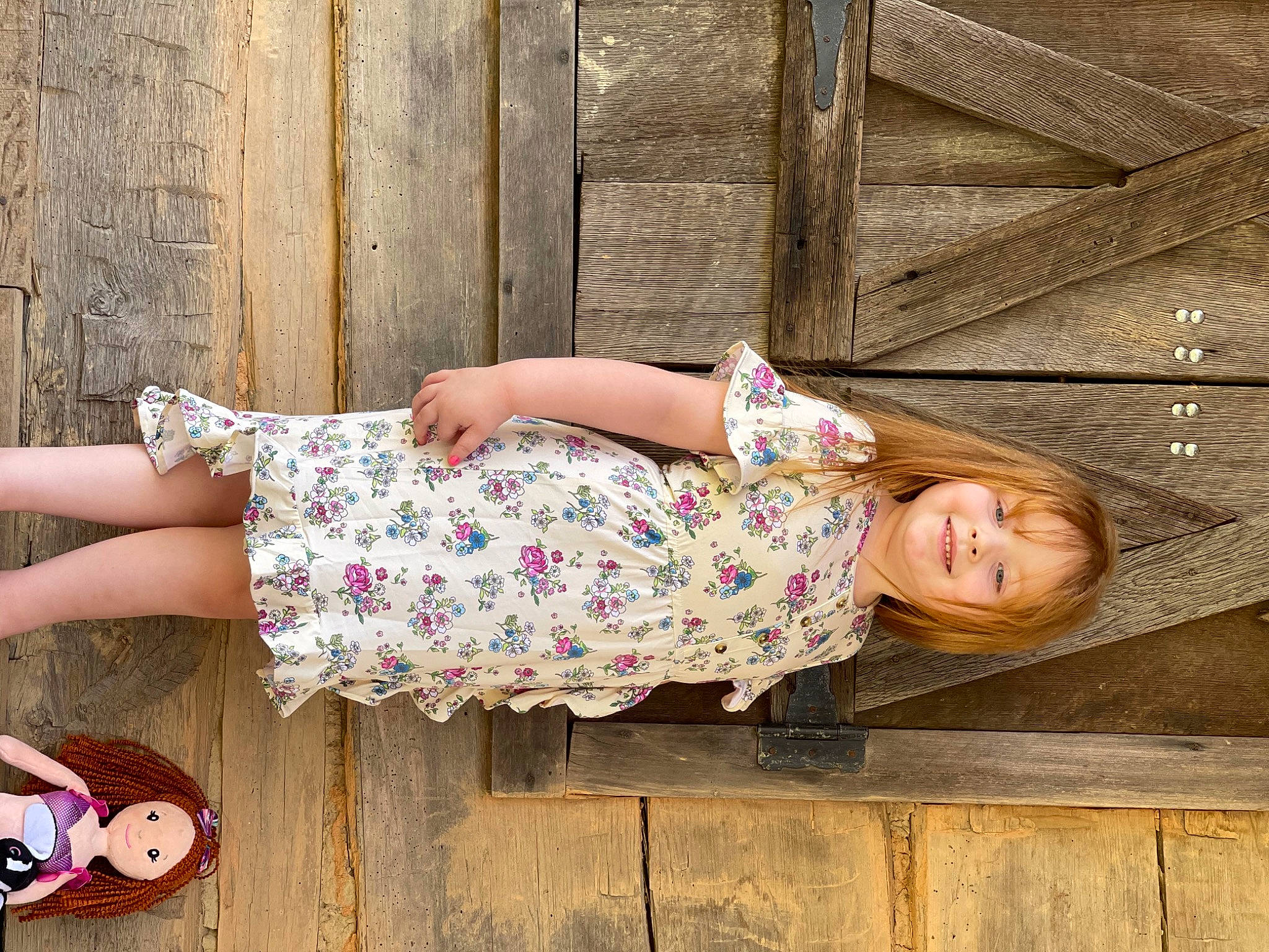 Eliza Jane joined the competition — help win amazing prizes! blond, brown_hair, facial_expression, fawn, flower, grass, happy, human_leg, joy, knee, leisure, magenta, pattern, person, pink, sitting, street_fashion, summer, thigh, waist