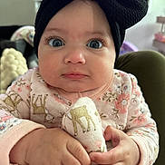 Nani joined the competition — help win amazing prizes! baby, beanie, bodypart, bonnet, cap, clothing, couch, face, finger, furniture, hand, hat, head, knitwear, newborn, person, photography, portrait, sitting, sweater