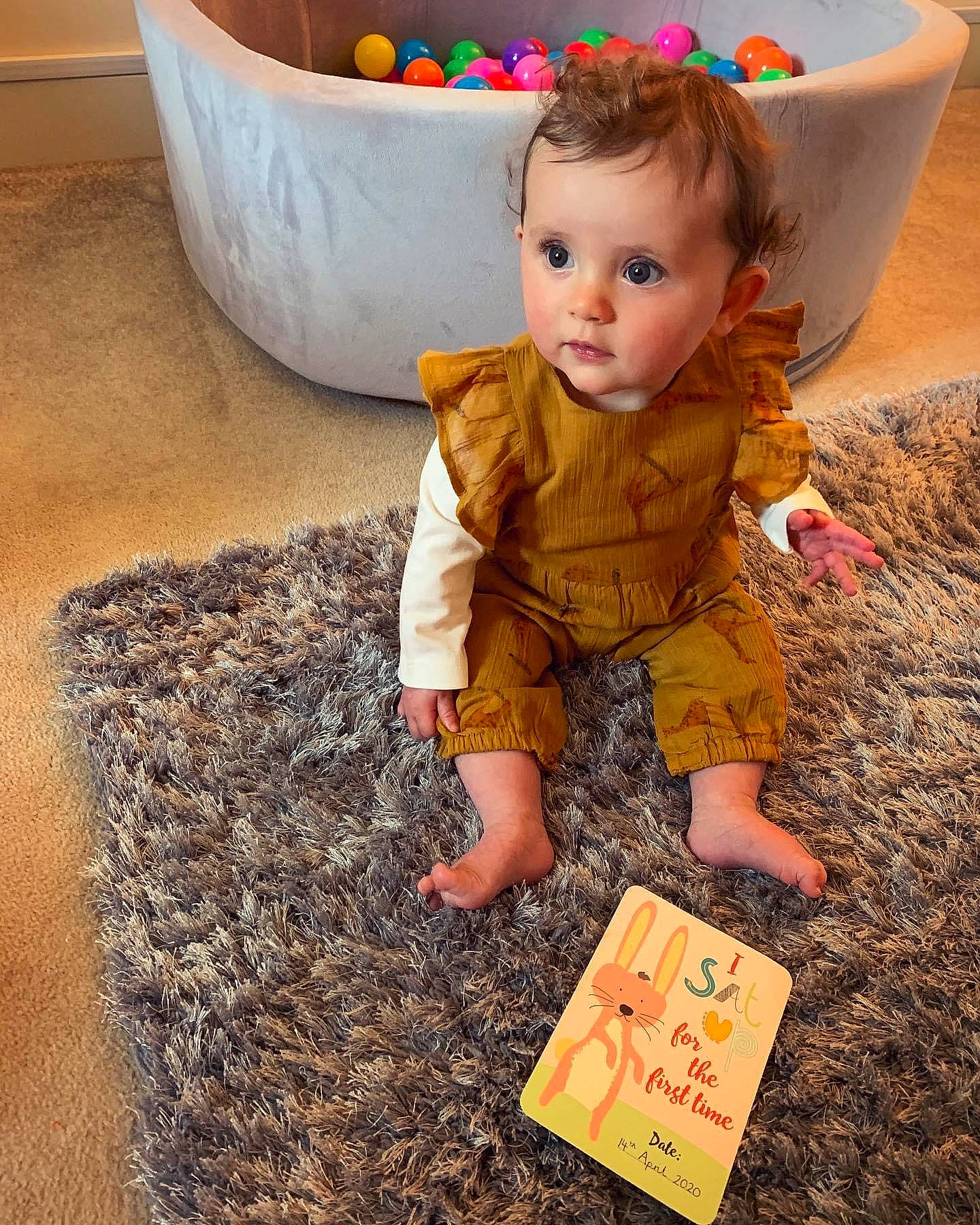 Isla-rose is registered to the contest to win money with this photo: baby, child, person, play, sitting, sleeve, toddler