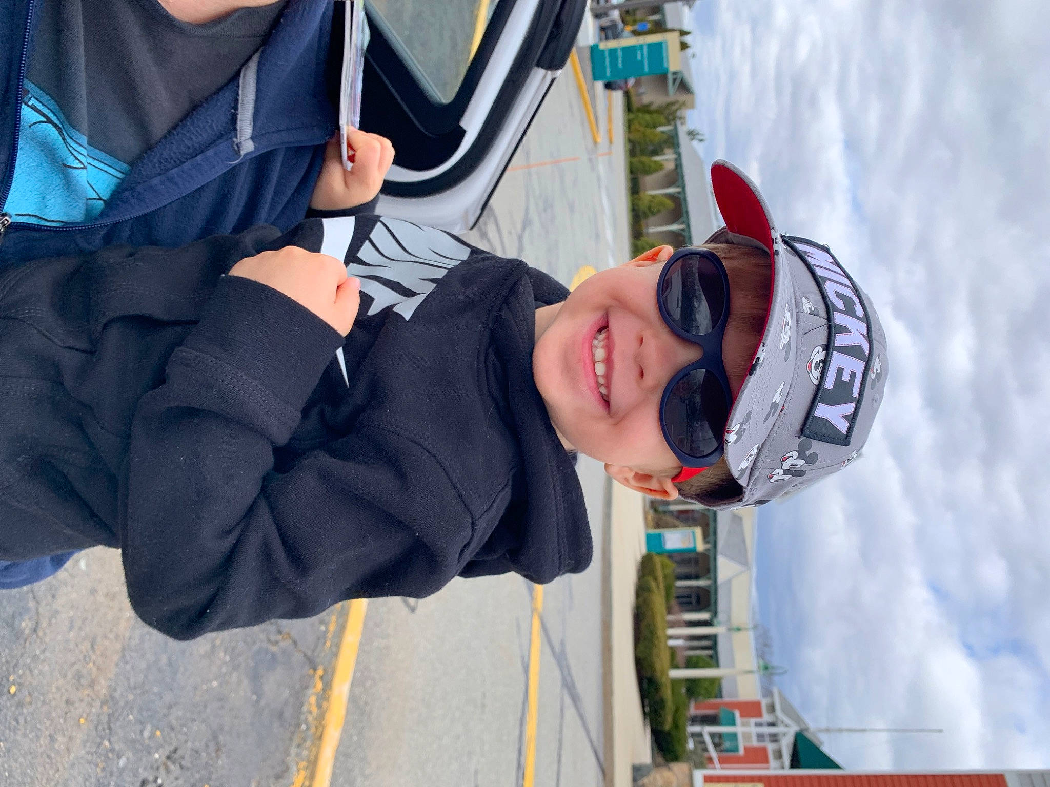 Austin joined the competition — help win amazing prizes! adventure, cap, electric_blue, eyewear, fun, gesture, hat, headgear, headwear, joy, leisure, person, personal_protective_equipment, recreation, sky, smile, sports_equipment, street_fashion, sunglasses, travel