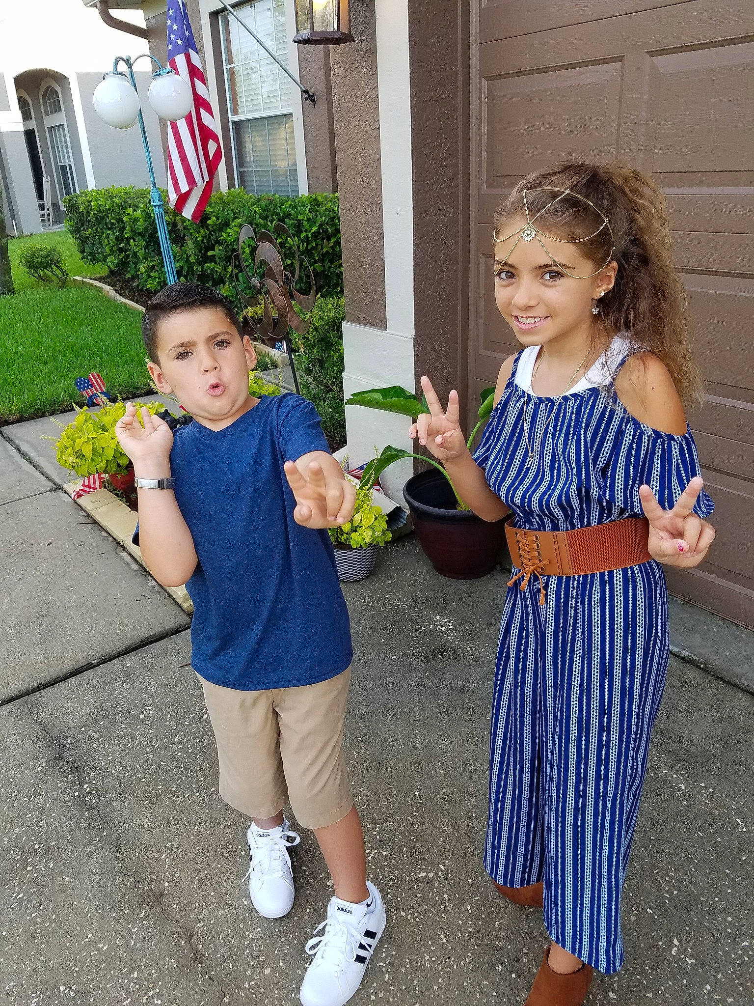 Johnny Boy is registered to the contest to win money with this photo: child, dress, electric_blue, flower, joy, person, plant, shoe, summer, toddler, vacation