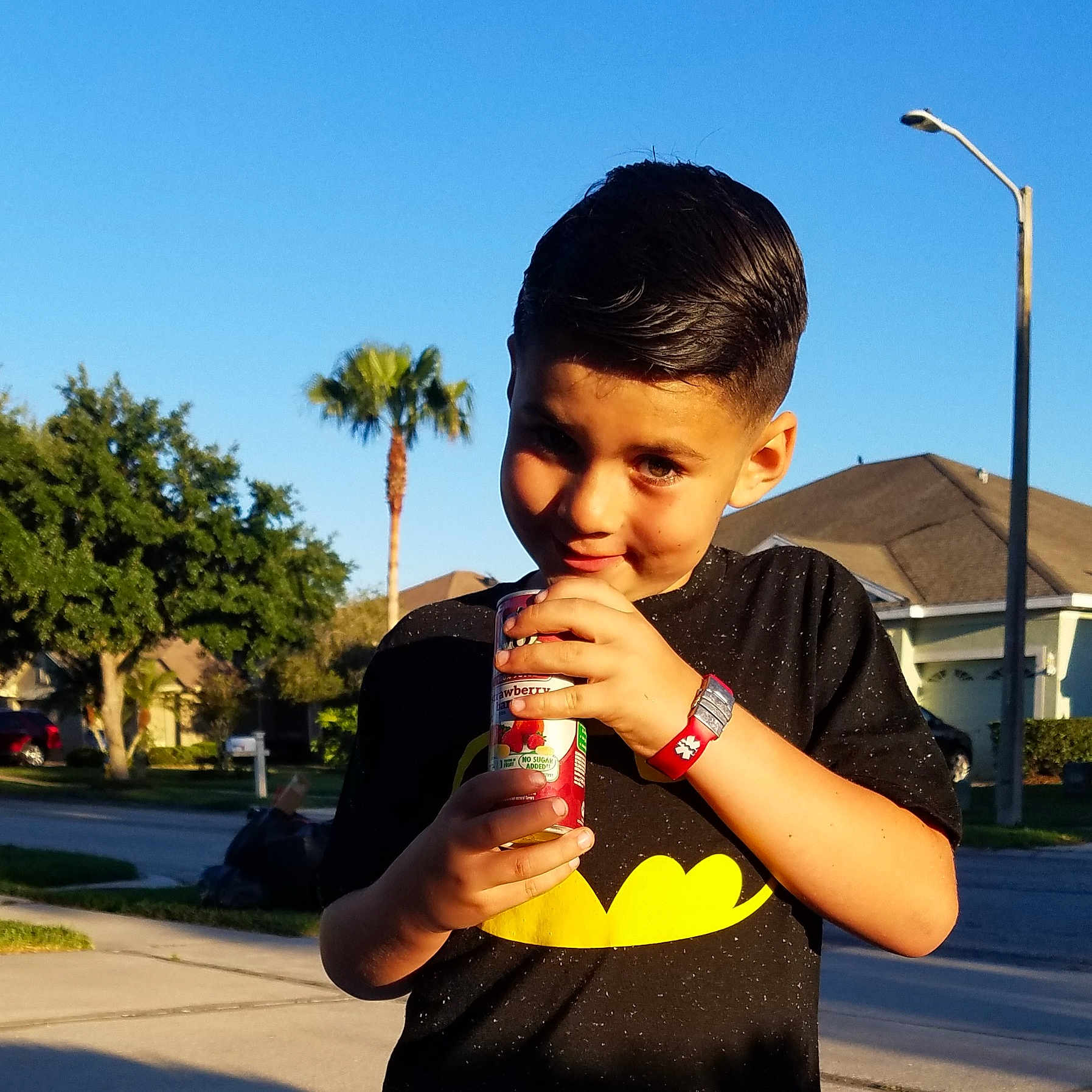 Johnny Boy joined the competition — help win amazing prizes! child, finger, gesture, hand, happy, joy, person, photography, play, sky, smile, snapshot, summer, vacation, water, yellow