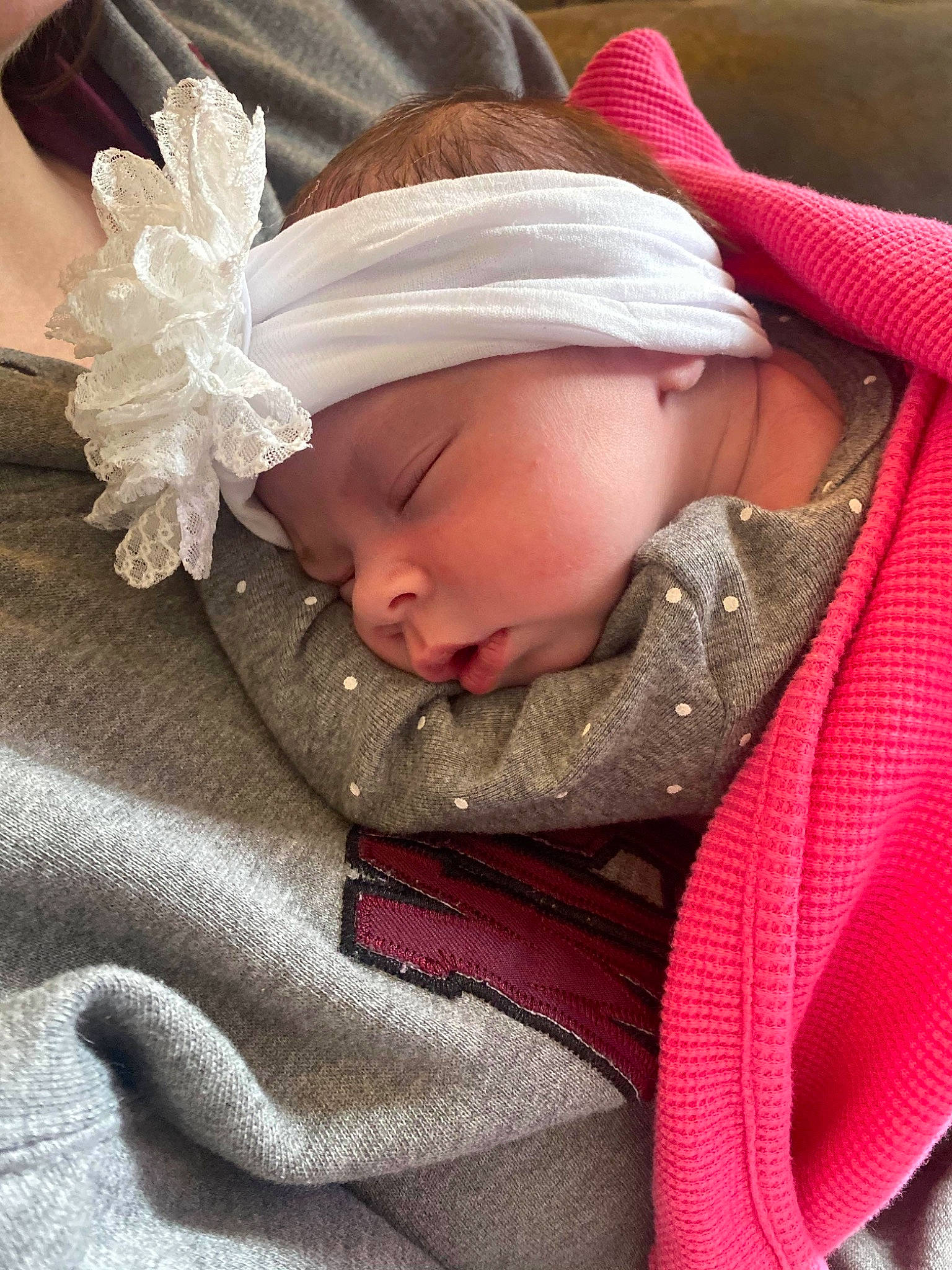 Camilla joined the competition — help win amazing prizes! baby, child, ear, hair_accessory, headband, headgear, headwear, nap, person, skin, sleep, toddler