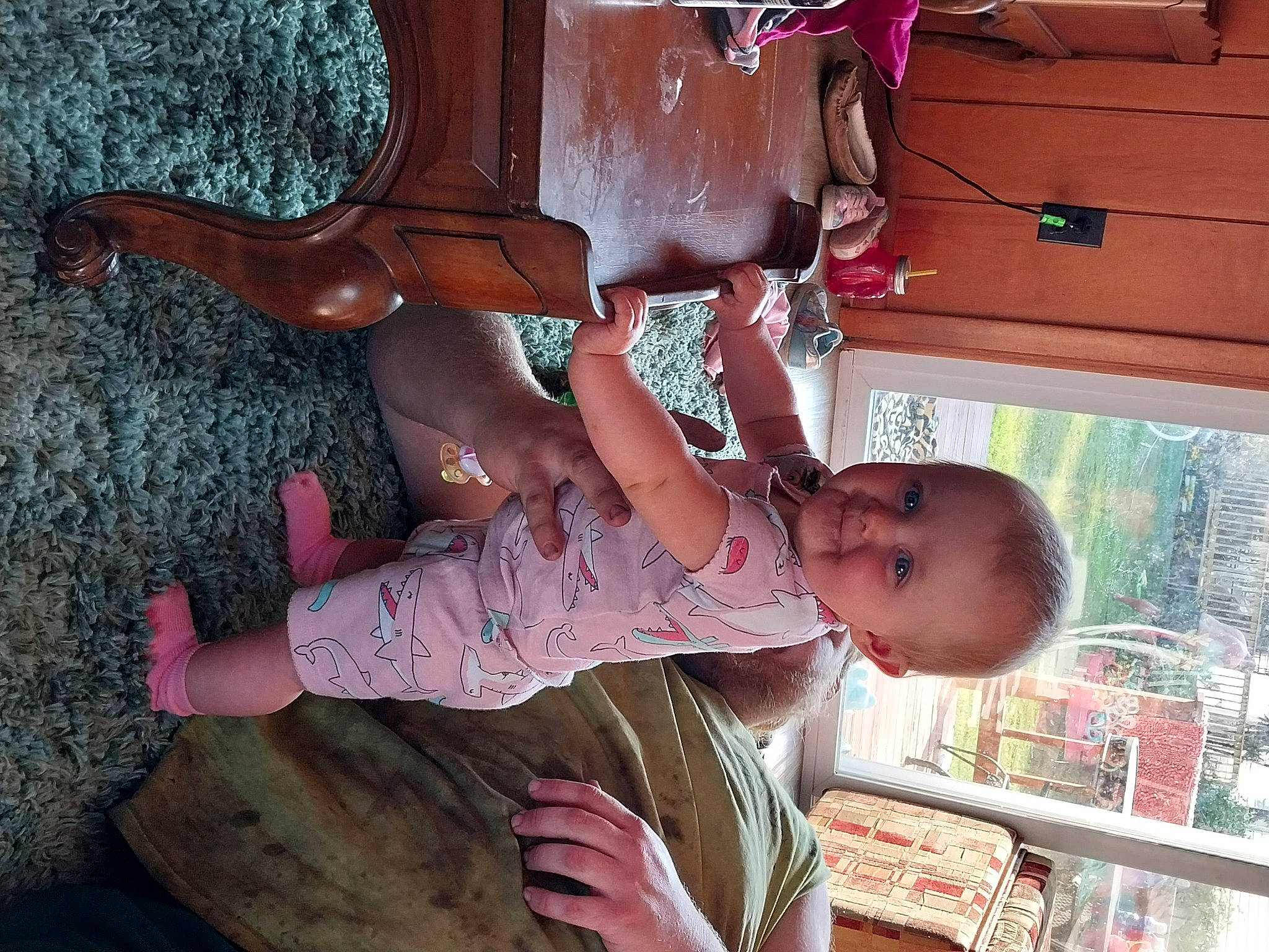 Rebecca is registered to the contest to win money with this photo: baby, baby_toddler_clothing, calf, child, dress, elbow, flesh, foot, fun, happy, human_leg, joy, knee, magenta, person, pink, red, thigh, toddler, trunk