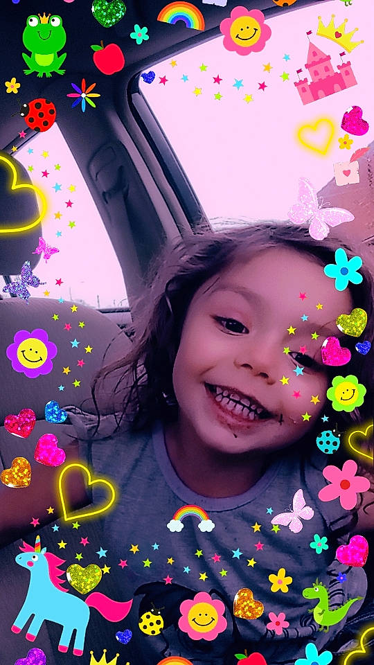 Destinee is registered to the contest to win money with this photo: art, beauty, cheek, event, eye, eyelash, fun, hair, happy, head, joy, light, magenta, pattern, person, photograph, pink, purple, smile, snapshot