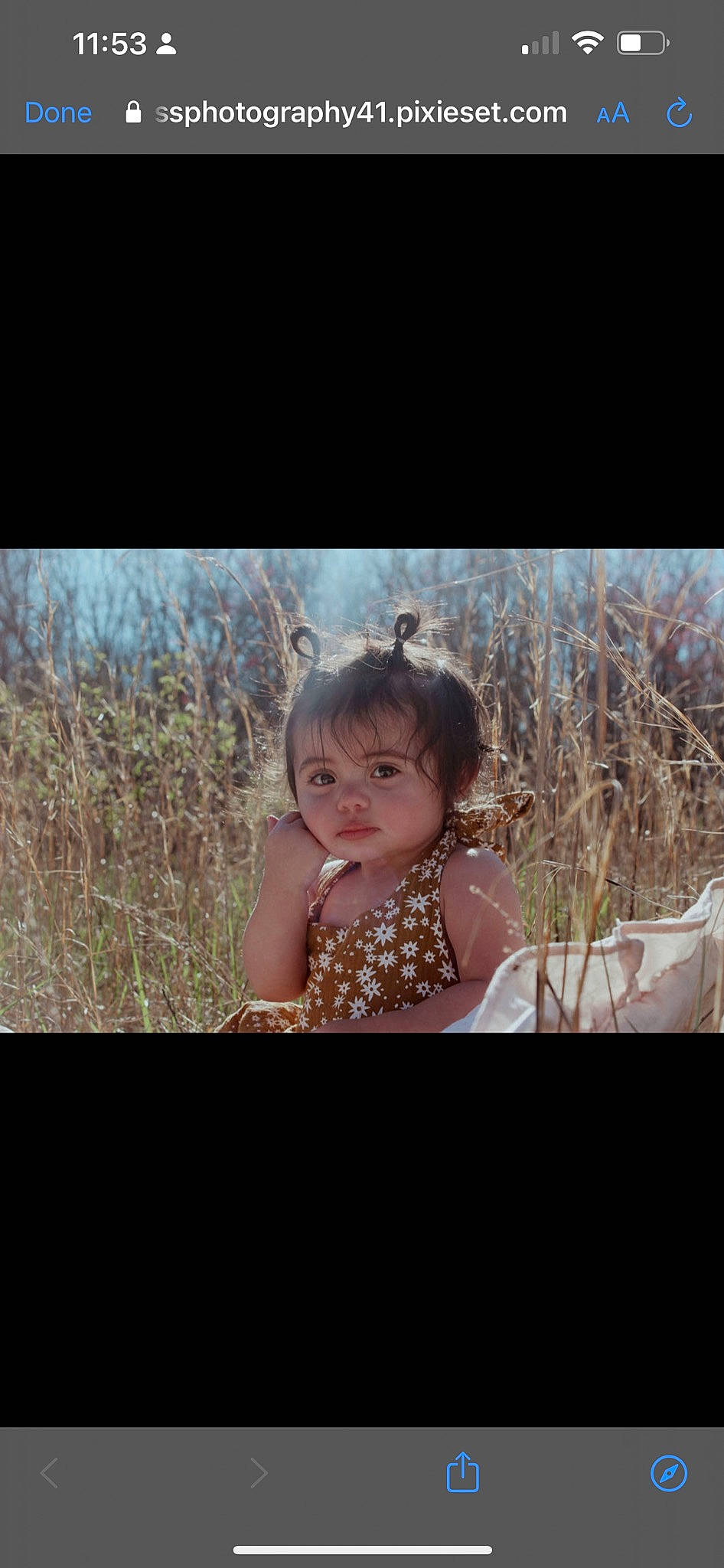 Lakelynn is registered to the contest to win money with this photo: baby, dress, fashion_accessory, flash_photography, fun, gesture, grass, grass_family, hair_accessory, happy, headpiece, iris, jewellery, necklace, people_in_nature, person, plant, sky, toddler, tree