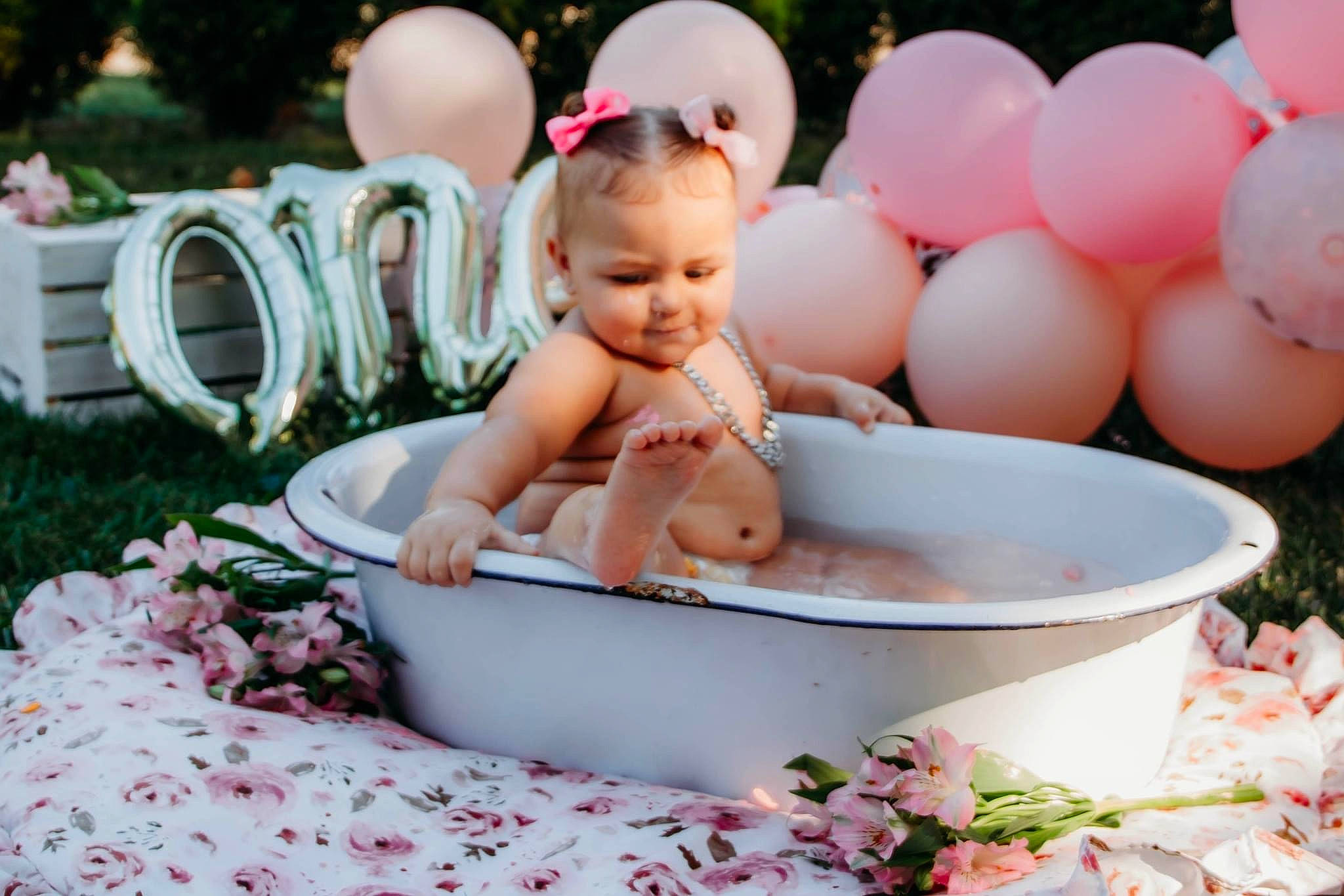 Ellianna joined the competition — help win amazing prizes! baby, baby_toddler_clothing, chair, child, event, fun, grass, happy, hat, leisure, party, people, person, photograph, pink, plant, recreation, summer, tableware, toddler