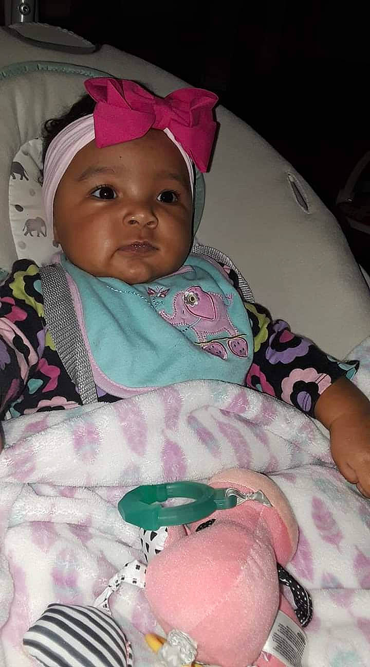 Makylah joined the competition — help win amazing prizes! baby_carriage, baby_products, child, day, eye, fun, girl, head, headgear, human, infant, person, pink, product, skin, smile, textile, toddler