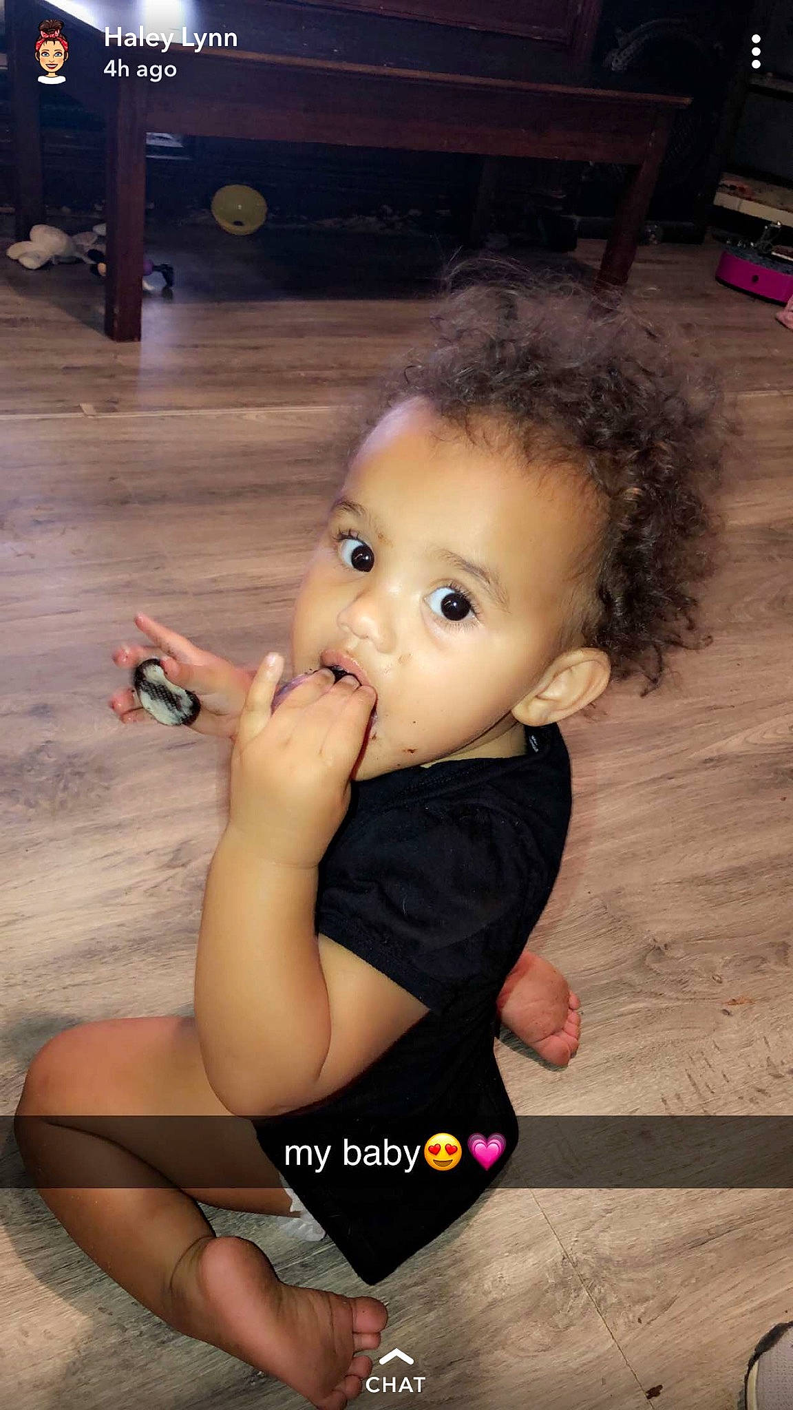 Alexa is registered to the contest to win money with this photo: arm, baby, cheek, child, finger, joy, leg, neck, person, sitting, skin, thumb, toddler