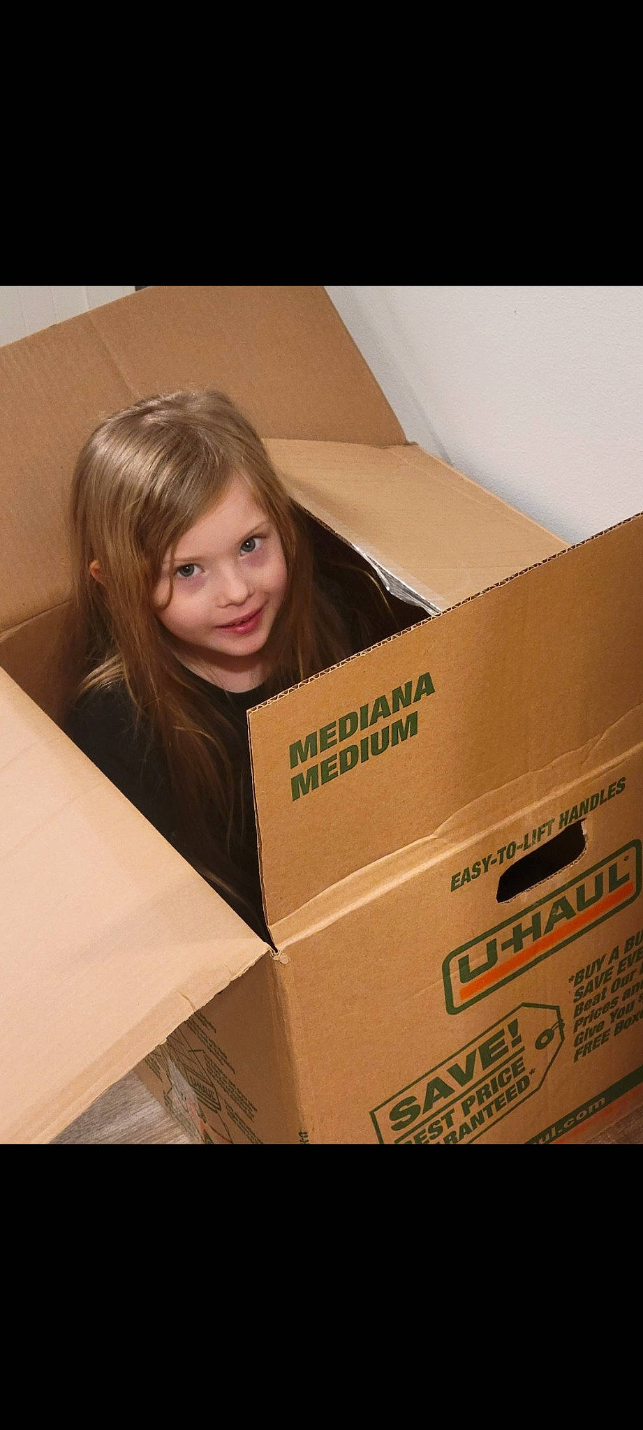 Katelynn joined the competition — help win amazing prizes! box, brown, cardboard, carton, child, flash_photography, happy, hardwood, joy, material_property, package_delivery, packaging_and_labeling, packing_materials, paper, paper_product, person, relocation, room, shipping_box, smile