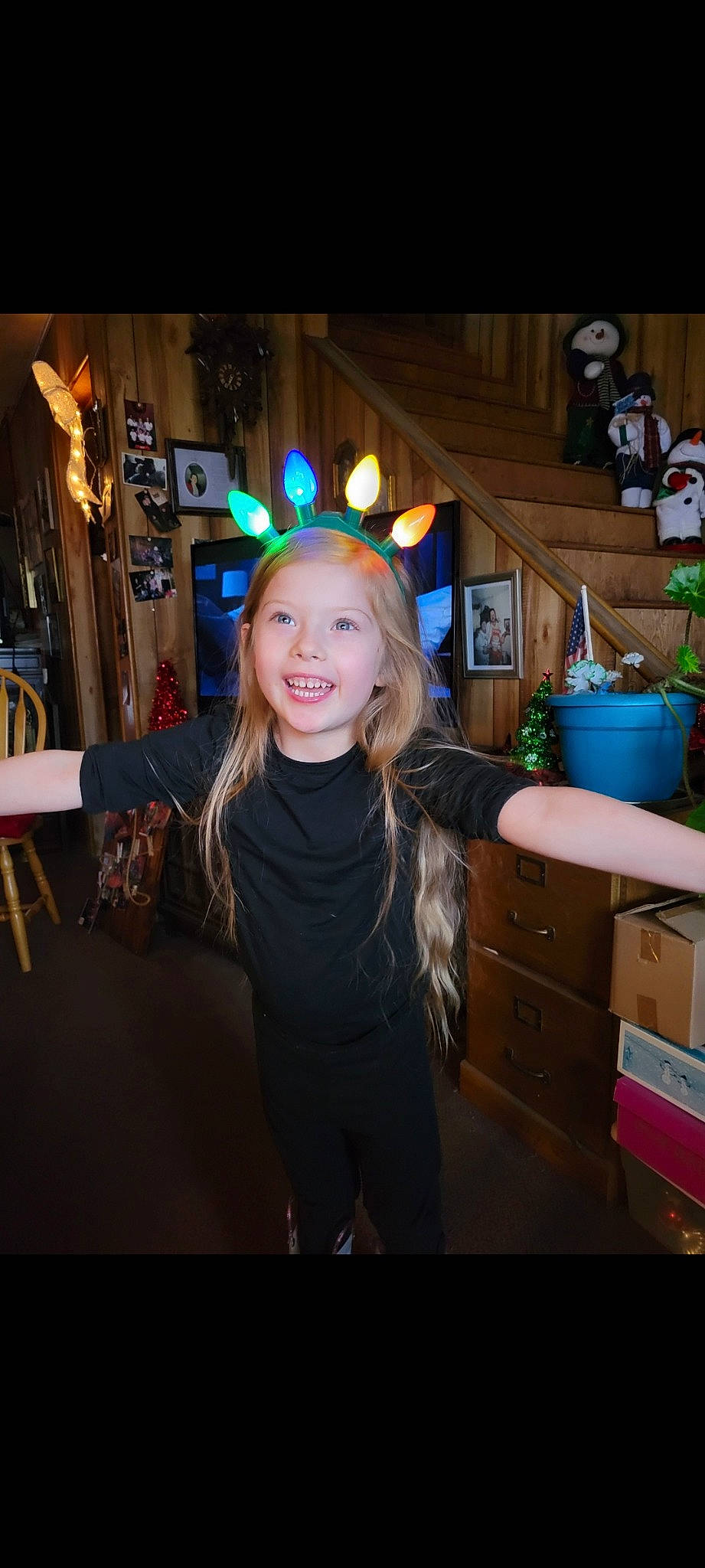 Katelynn joined the competition — help win amazing prizes! box, child, electric_blue, event, fashion_accessory, flash_photography, fun, fur, happy, holiday, iris, joy, laugh, leisure, night, person, portrait_photography, purple, room, smile