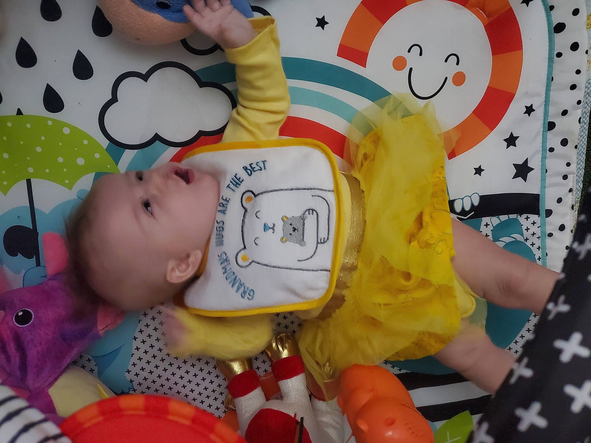 Faina is registered to the contest to win money with this photo: baby, baby_products, baby_toddler_clothing, baby_toys, cheek, child, comfort, fun, happy, orange, pattern, person, play, product, room, skin, textile, toddler, toy, white