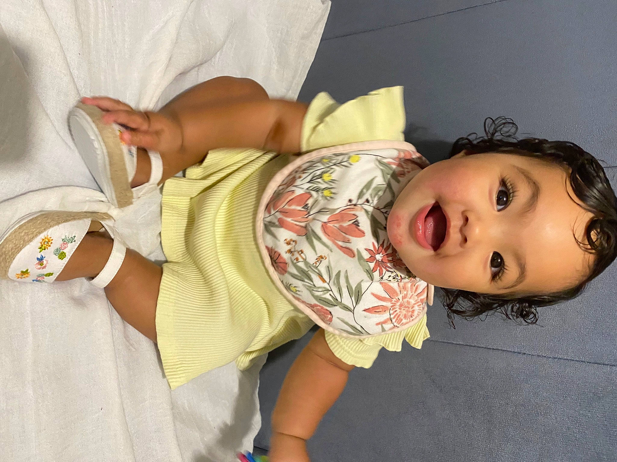 Ayva is registered to the contest to win money with this photo: abdomen, baby, baby_toddler_clothing, chest, comfort, elbow, eye, eyelash, finger, happy, joint, mouth, neck, nose, person, skin, sleeve, textile, thigh, toddler