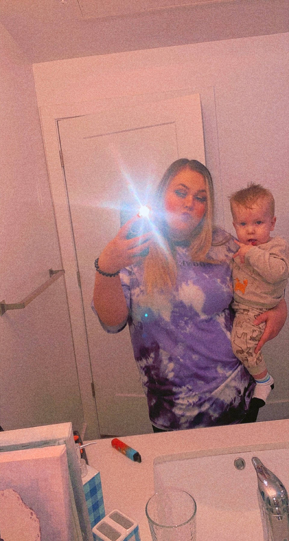 Daxton joined the competition — help win amazing prizes! arm, art, artist, bathroom, eyewear, finger, fun, gesture, glass, hand, human_body, lens_flare, mirror, paint, person, reflection, room, space, t_shirt, thumb