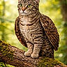Toby is registered to the contest to win money with this photo: cat, owl_wings, tabby_cat, animal_hybrid, tree_branch, moss, forest, nature, wildlife, fantasy, surreal, greenery, outdoor, animal_portrait, whimsical, mythical, feline, bird_wings, closeup, cute