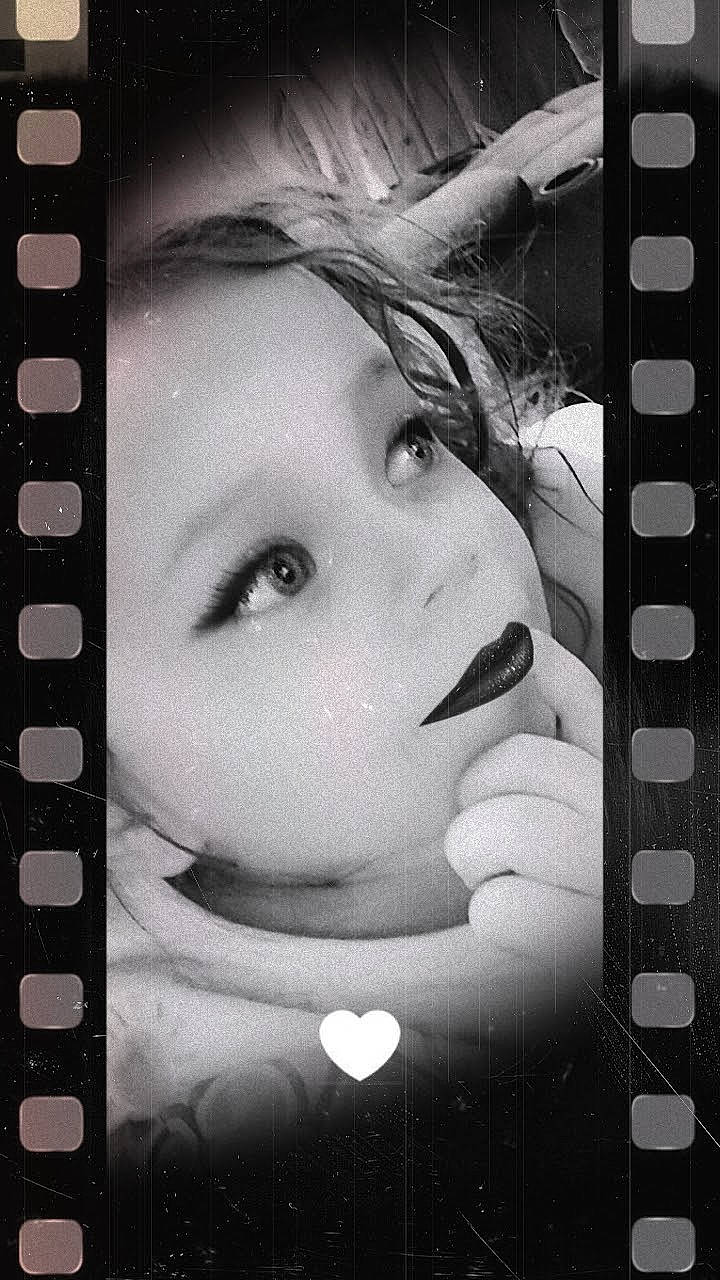 Harper joined the competition — help win amazing prizes! art, black_and_white, eye, eyebrow, eyelash, face, facial_expression, flash_photography, font, head, iris, jaw, lip, mouth, nose, organ, organism, person, photographic_film, style