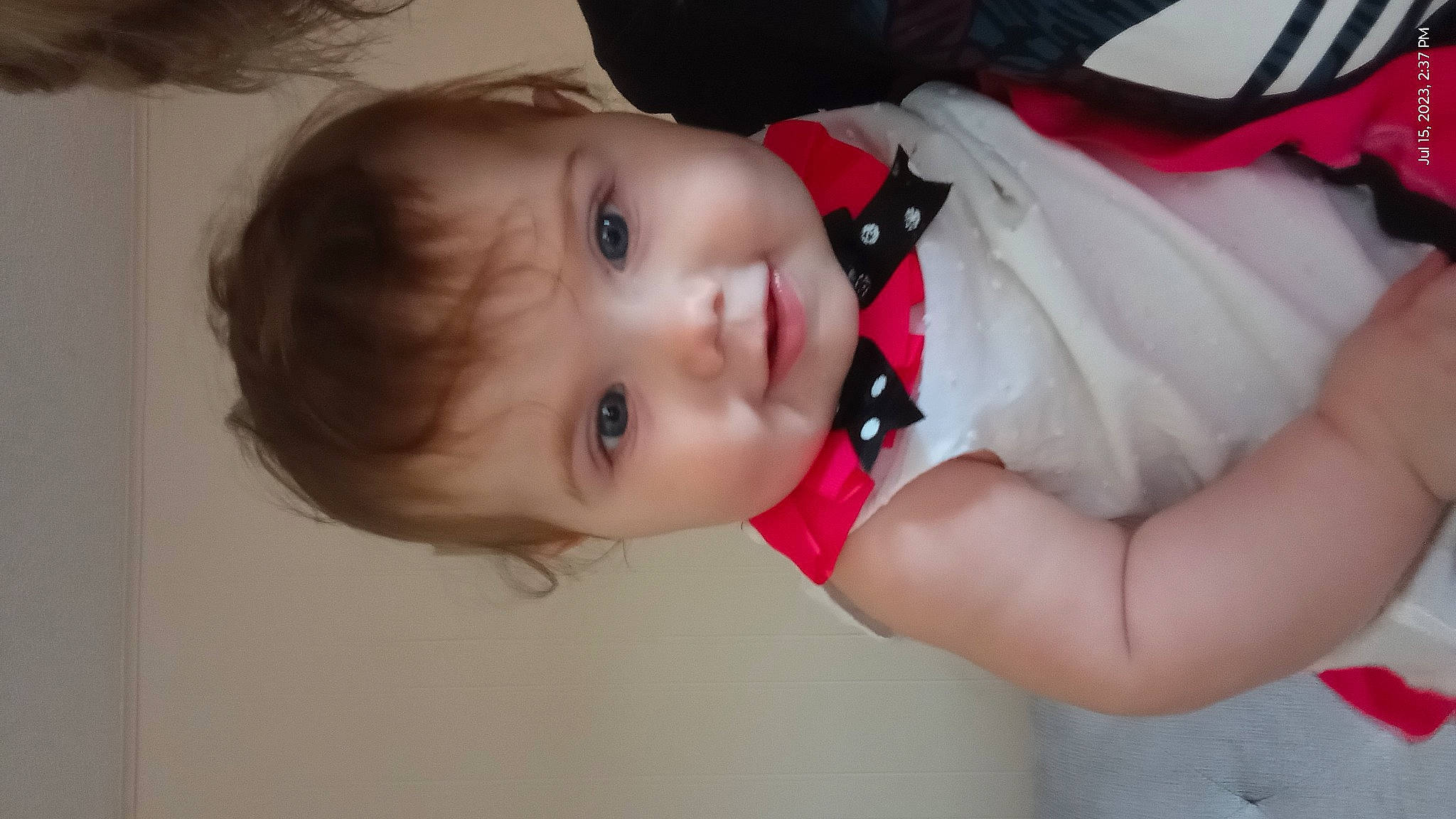 Justice joined the competition — help win amazing prizes! baby, baby_toddler_clothing, cheek, child, day_dress, dress, event, eye, eyelash, flash_photography, fun, hair_accessory, happy, lip, nose, person, portrait_photography, skin, sleeve, toddler