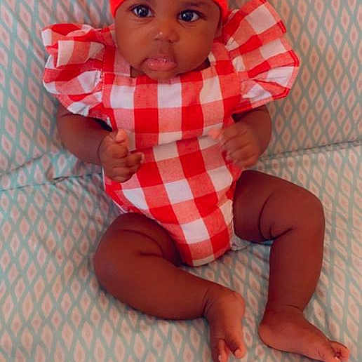 Emma Rose is registered to the contest to win money with this photo: baby, baby_toddler_clothing, bonnet, child, headgear, pattern, pink, skin, smile, toddler