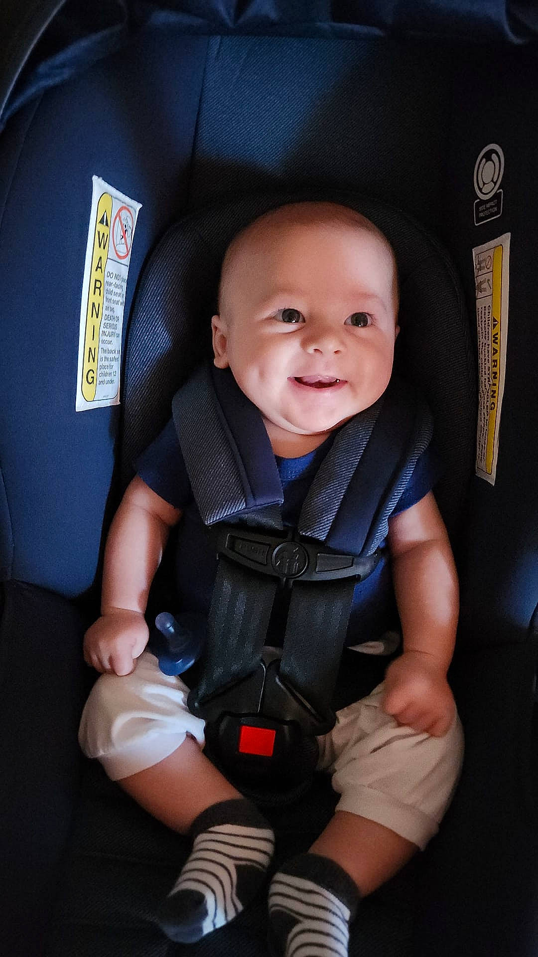 Rafael joined the competition — help win amazing prizes! auto_part, baby, baby_carriage, baby_in_car_seat, baby_toddler_clothing, car_seat, cheek, child, comfort, electric_blue, finger, gesture, knee, nail, person, seat_belt, sitting, smile, thigh, thumb