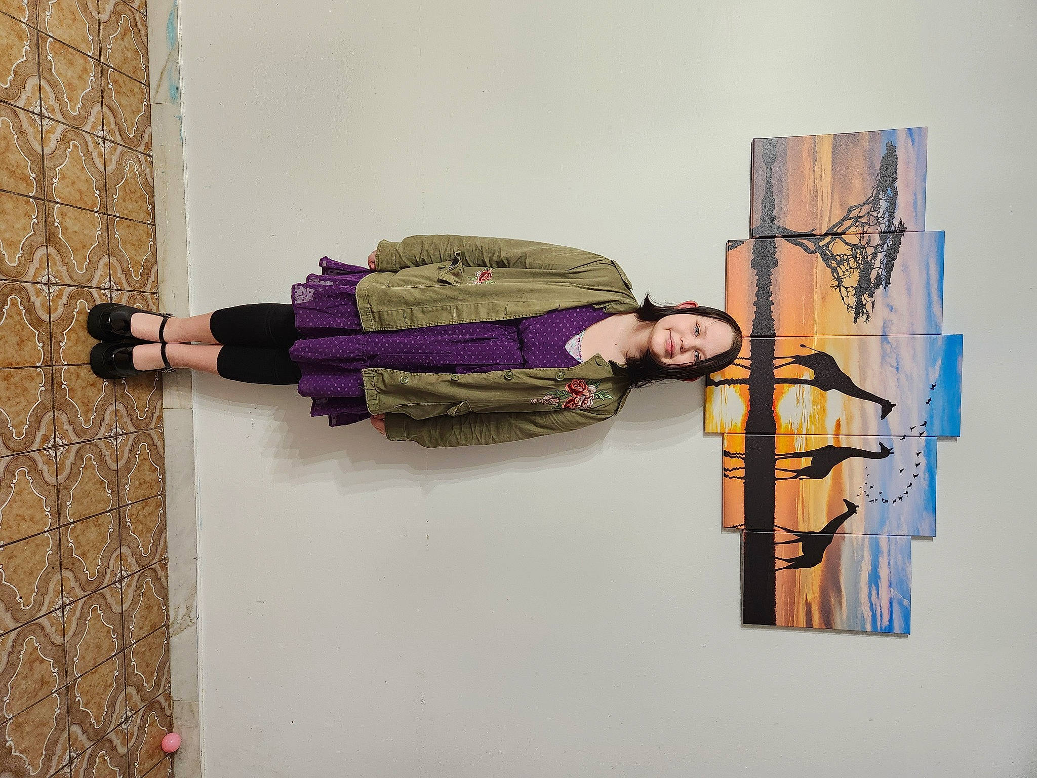 Delilah joined the competition — help win amazing prizes! art, joy, magenta, paint, person, plaster, sleeve, smile, visual_arts, wood, wrist