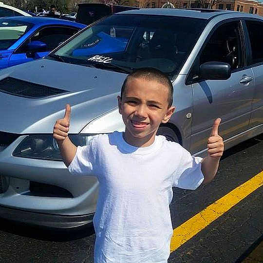 Cayden is registered to the contest to win money with this photo: