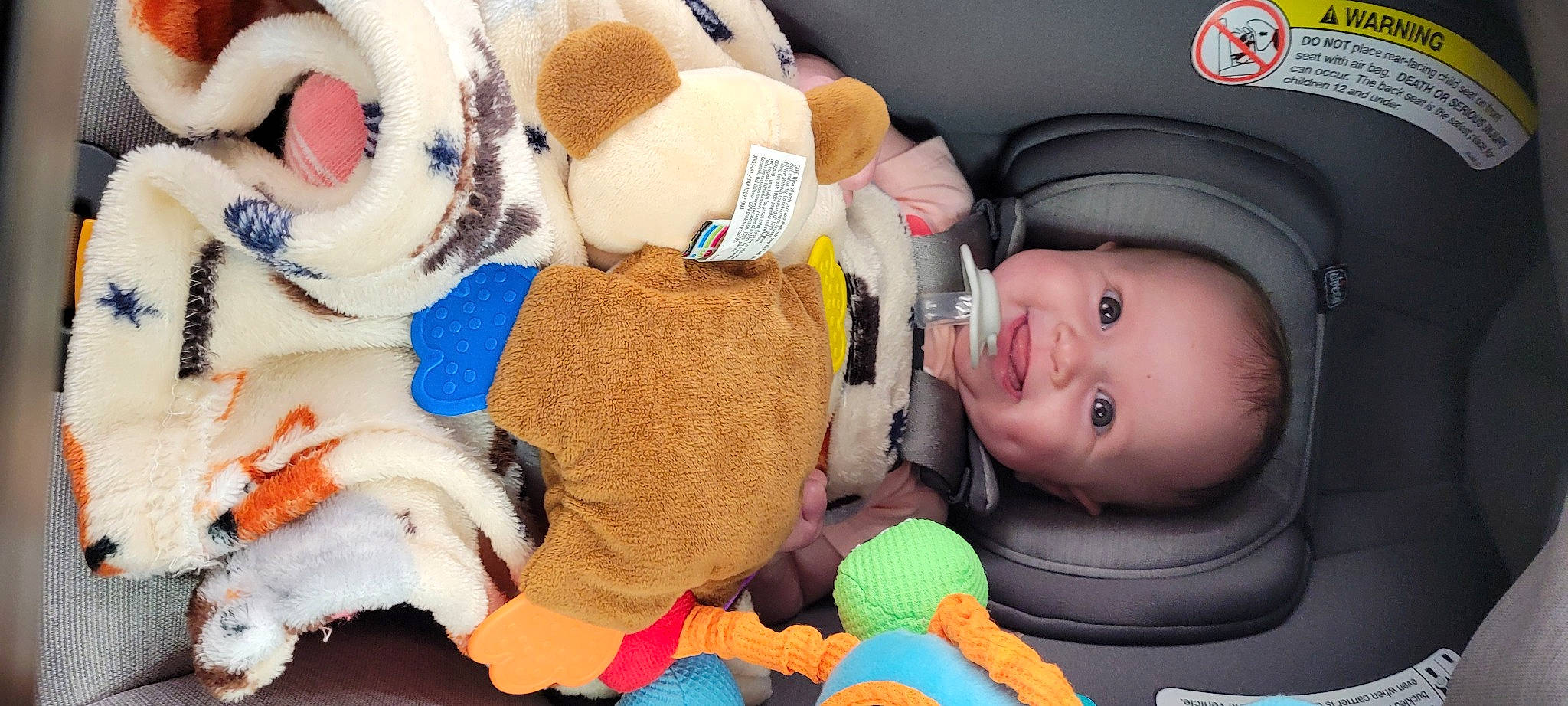 Katherine is registered to the contest to win money with this photo: baby, baby_products, baby_toddler_clothing, cheek, child, comfort, fun, headgear, mammal, nose, organ, people, person, plush, product, snapshot, stuffed_toy, textile, toddler, toy