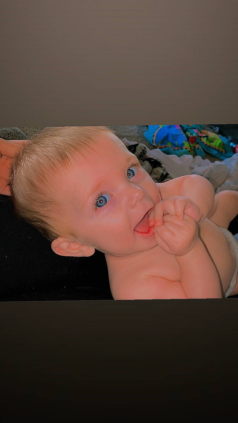 Kolson joined the competition — help win amazing prizes! abdomen, baby, baby_toddler_clothing, cheek, chest, child, ear, eyelash, flash_photography, happy, human_body, jaw, nail, person, portrait_photography, sitting, skin, stomach, thumb, toddler