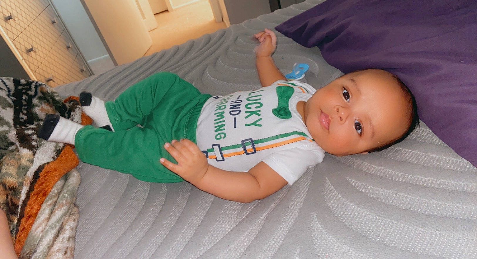 Arian joined the competition — help win amazing prizes! abdomen, arm, baby, baby_toddler_clothing, child, comfort, couch, elbow, finger, hand, human_leg, joint, knee, lap, person, room, sitting, thigh, toddler, trunk