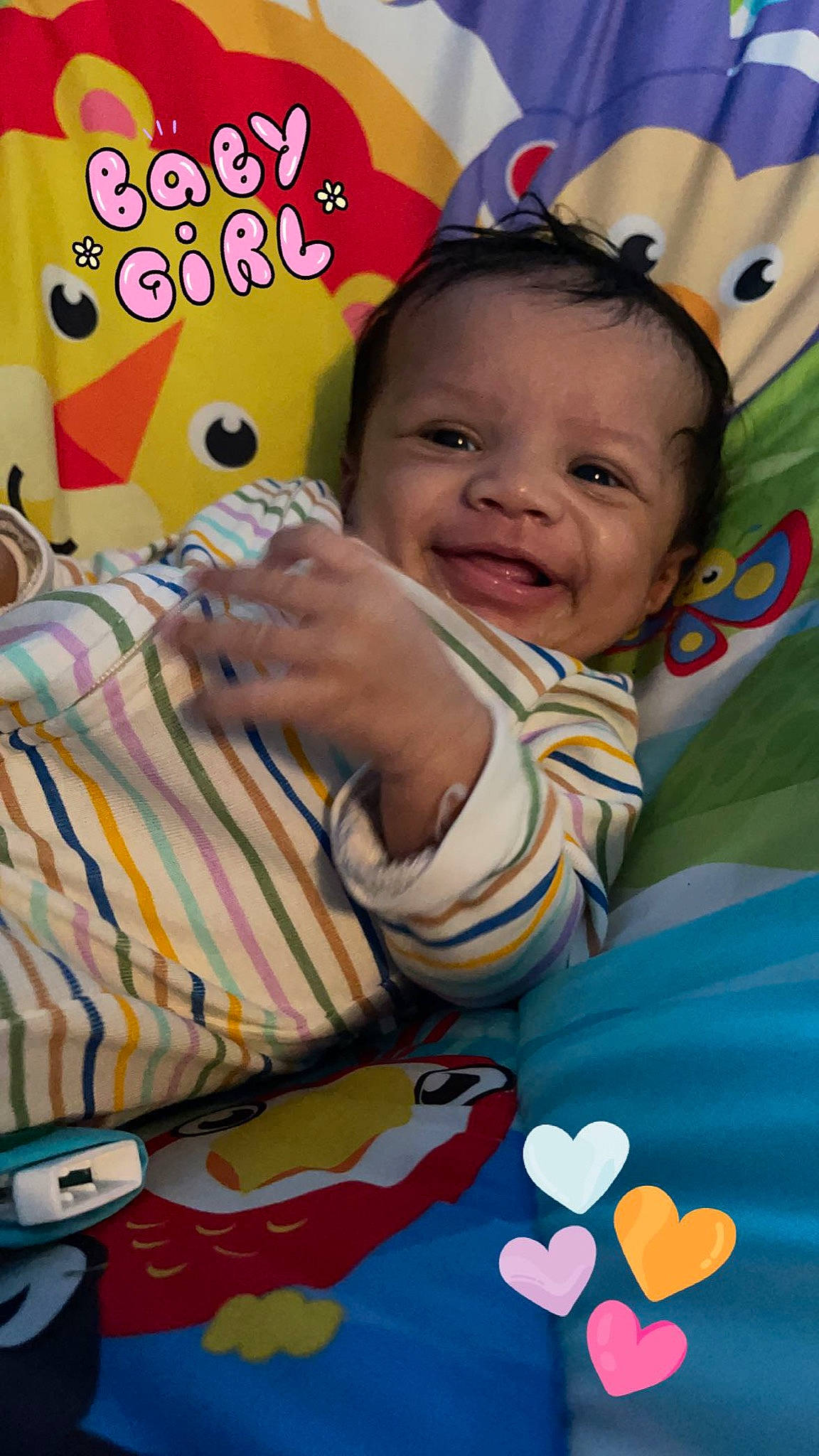 Annalia joined the competition — help win amazing prizes! baby, baby_products, baby_toddler_clothing, cheek, child, event, finger, fun, happy, leisure, linens, mouth, nose, pattern, person, play, room, sitting, smile, t_shirt