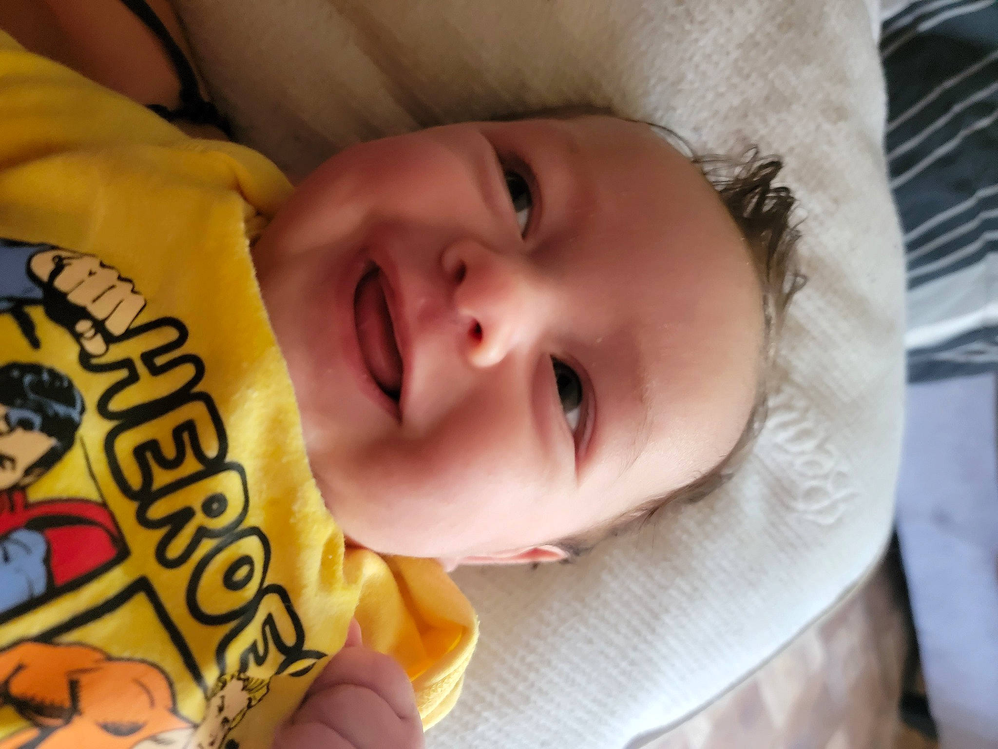 Linkin is registered to the contest to win money with this photo: baby, baby_toddler_clothing, cheek, child, comfort, eye, eyebrow, eyelash, facial_expression, finger, fun, happy, iris, joy, lip, mouth, nose, person, skin, smile