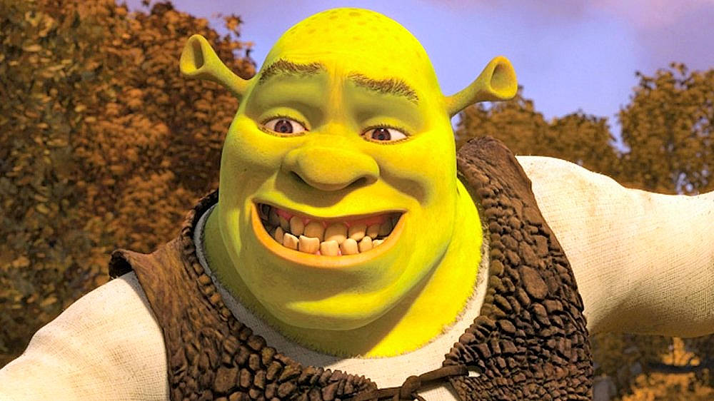 Shrek joined the competition — help win amazing prizes! animated_cartoon, animation, art, cartoon, comedy, fun, happy, illustration, jaw, media, mouth, photography, plant, smile, yellow