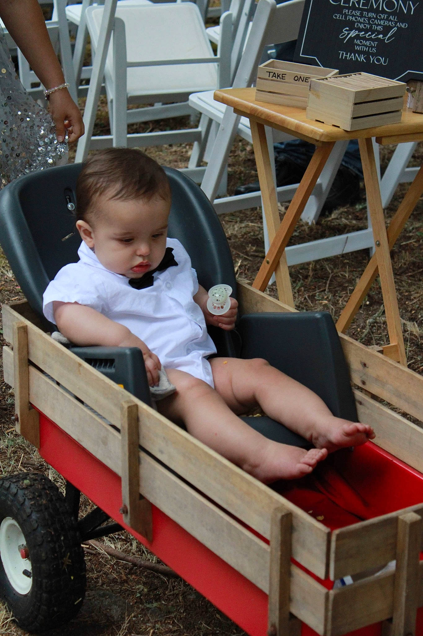 Karson joined the competition — help win amazing prizes! baby, baby_toddler_clothing, chair, comfort, foot, fun, grass, human_leg, lap, leisure, office_supplies, outdoor_furniture, person, shorts, sitting, summer, thigh, tire, toddler, wheel