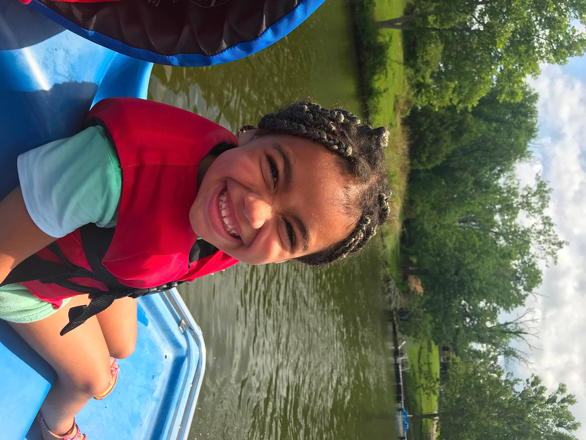 Malaya joined the competition — help win amazing prizes! blue, child, electric_blue, facial_expression, fun, happy, hat, joy, lake, leisure, people_in_nature, person, personal_protective_equipment, recreation, shorts, sky, smile, summer, t_shirt, toddler