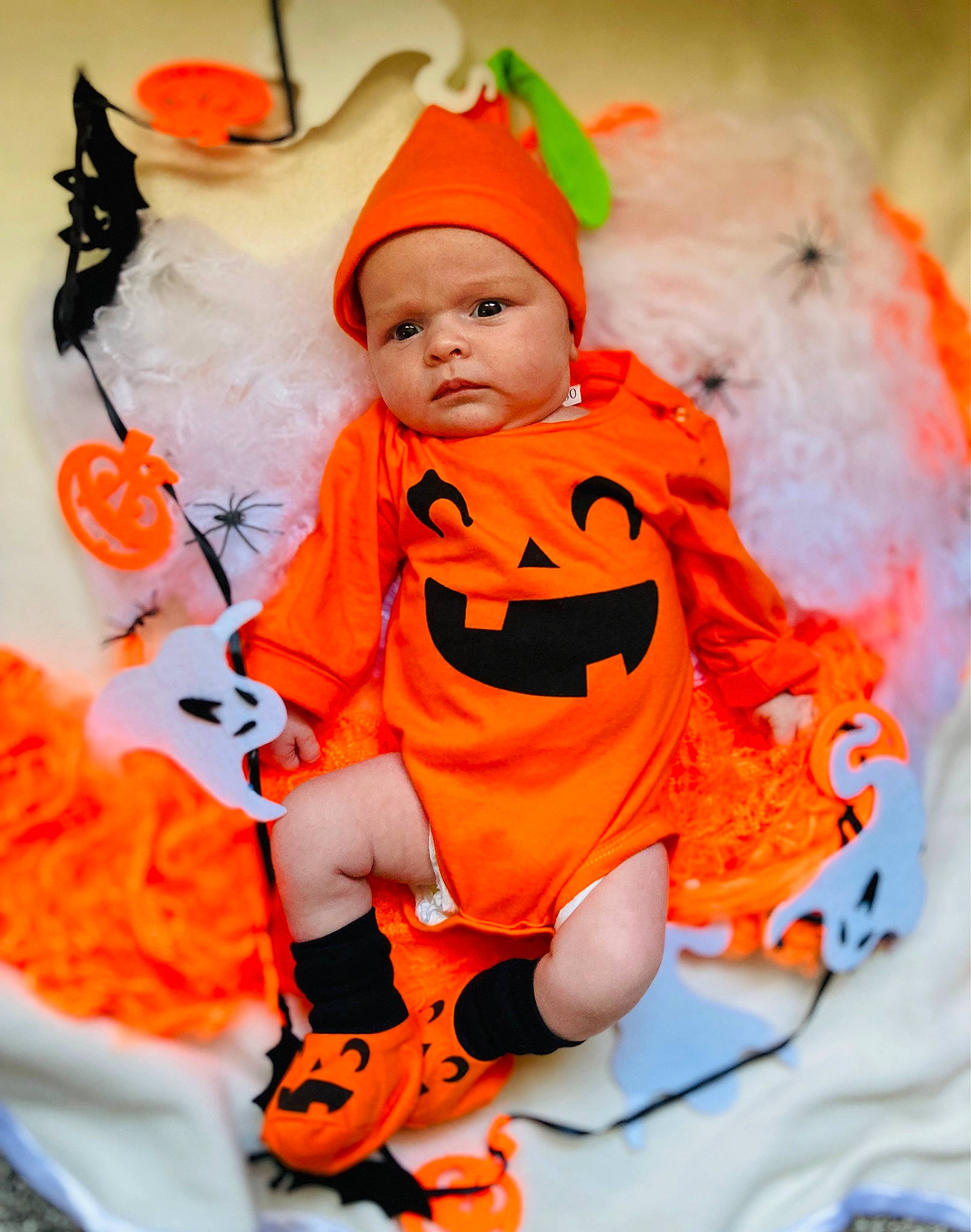 Abby is registered to the contest to win money with this photo: baby, baby_products, baby_toddler_clothing, child, costume, event, fictional_character, fun, fur, happy, hat, headwear, holiday, lifejacket, orange, peach, person, pink, sleeve, toddler