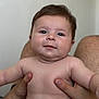 Télyo participe au concours pour gagner de l'argent avec cette photo : baby, infant, child, skin, face, hands, holding, portrait, cute, chubby, expression, human, person, young, naked_torso, hair, eyes, neutral_background, indoor, closeup