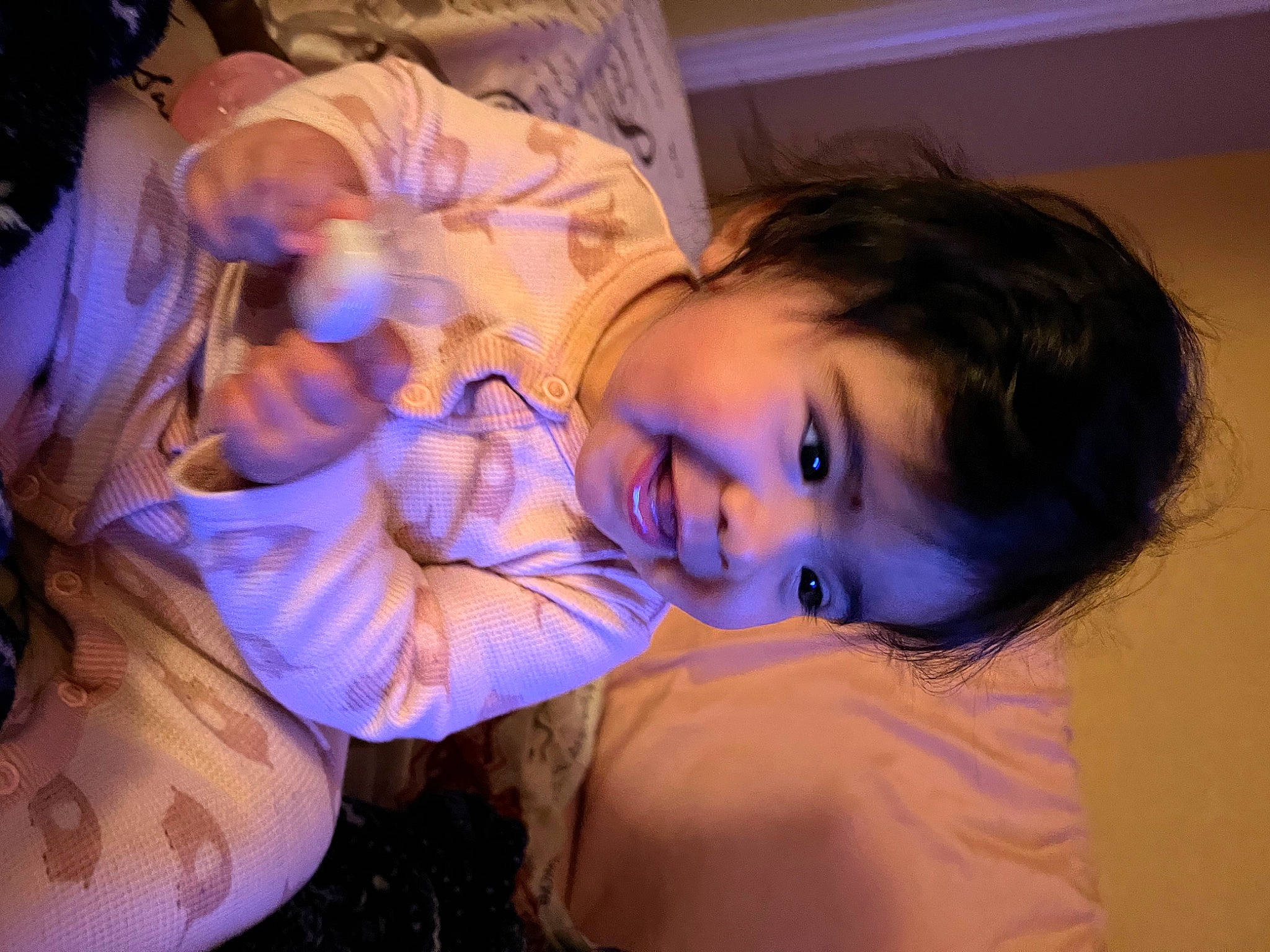 Celine is registered to the contest to win money with this photo: arm, child, ear, electric_blue, event, eye, eyelash, finger, flash_photography, fun, happy, head, iris, mouth, nose, person, purple, skin, sky, smile