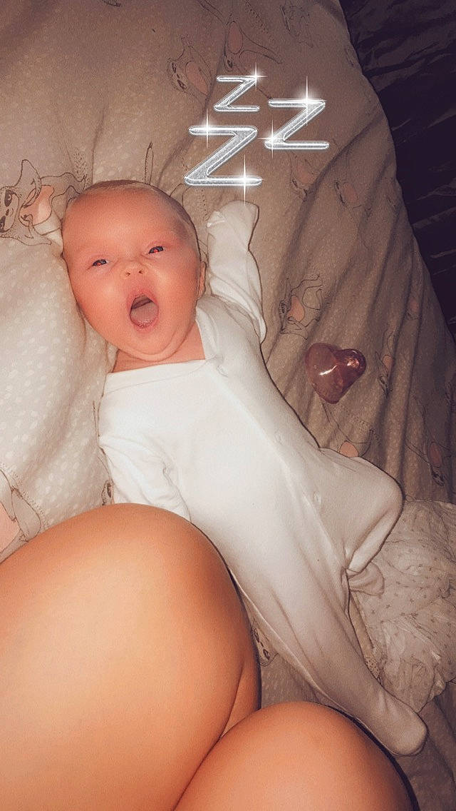 Mia joined the competition — help win amazing prizes! arm, baby_sleeping, chest, comfort, eye, eyebrow, finger, human_body, joint, knee, leg, lip, mouth, muscle, neck, person, pink, skin, stomach, textile