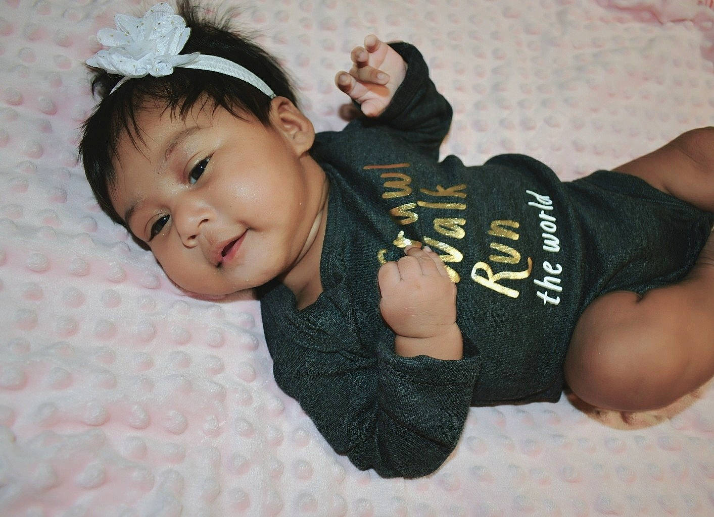 Zariah Amaiya Hernandez-montano joined the competition — help win amazing prizes! arm, boy, child, fashion_accessory, finger, fun, girl, hair_accessory, hand, headgear, infant, person, product, skin, smile, toddler