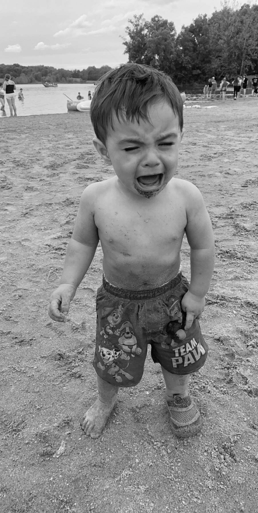 Quinten joined the competition — help win amazing prizes! black_and_white, child, fun, monochrome_photography, person, photography, play, smile, sorrow, standing, style, summer, toddler, trunk, vacation