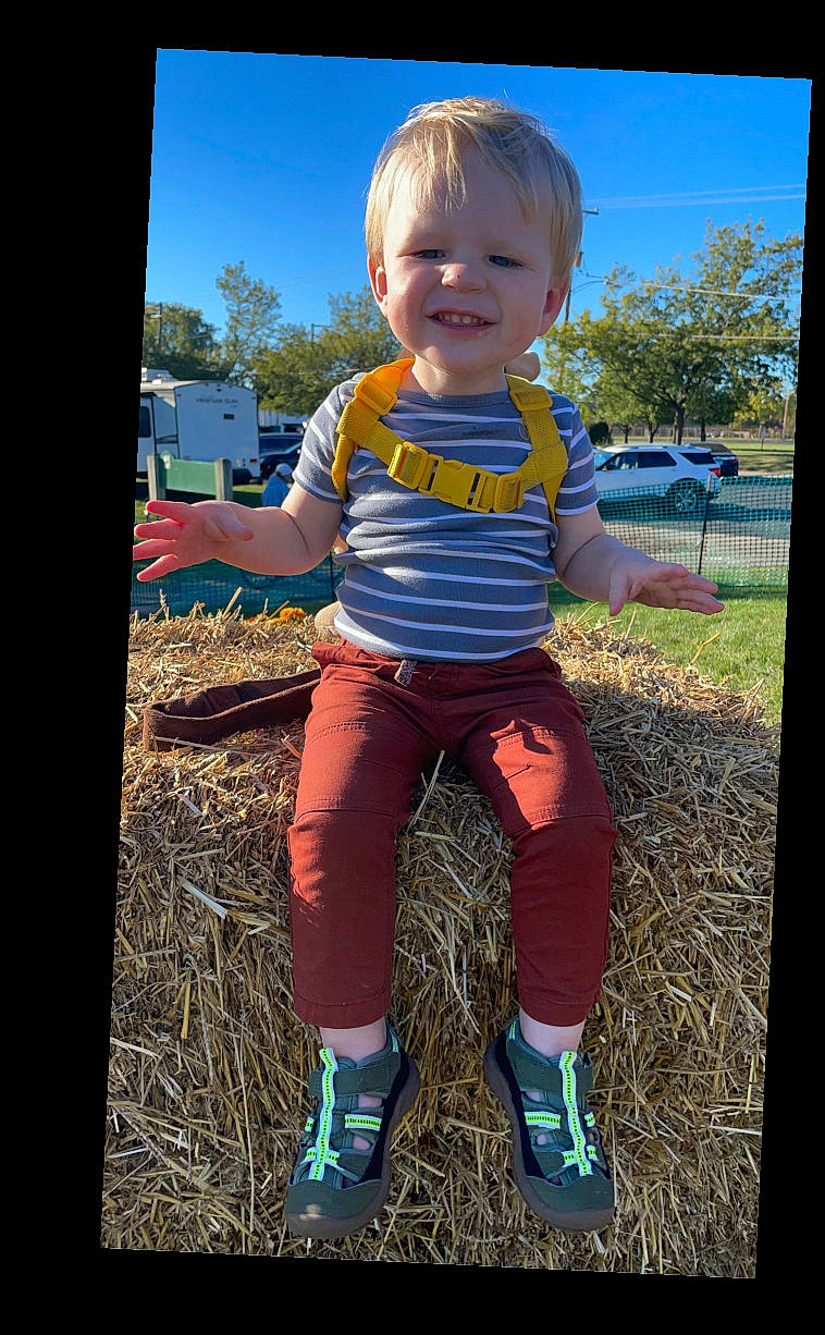 Jaxton joined the competition — help win amazing prizes! baby, baby_toddler_clothing, child, electric_blue, flash_photography, fun, gesture, grass, happy, joy, leisure, magenta, people_in_nature, person, plant, recreation, sky, smile, t_shirt, tints_and_shades