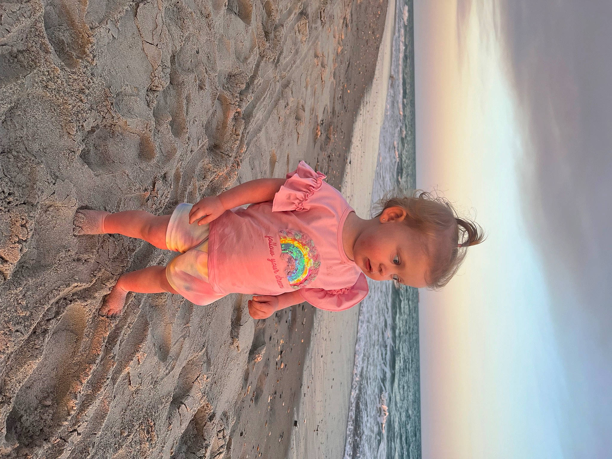 Gracelynn joined the competition — help win amazing prizes! adventure, baby, beach, child, cloud, fun, happy, leisure, people_in_nature, person, plant, recreation, reflection, shadow, sky, smile, soil, toddler, tree, water