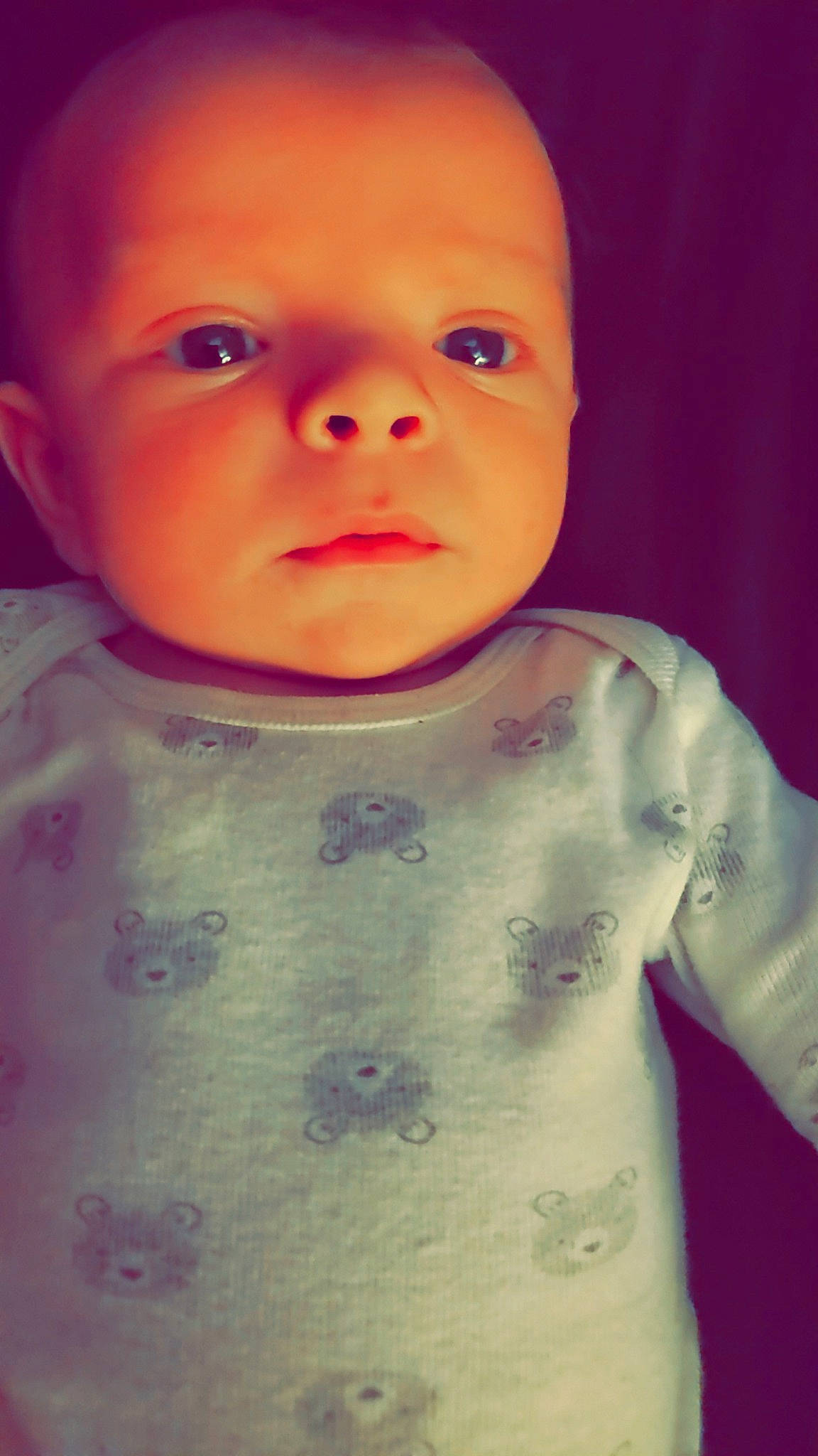 Zaylyn joined the competition — help win amazing prizes! baby, cheek, child, chin, close_up, eye, eyebrow, face, facial_expression, forehead, head, human, lip, mouth, neck, nose, person, pink, purple, skin