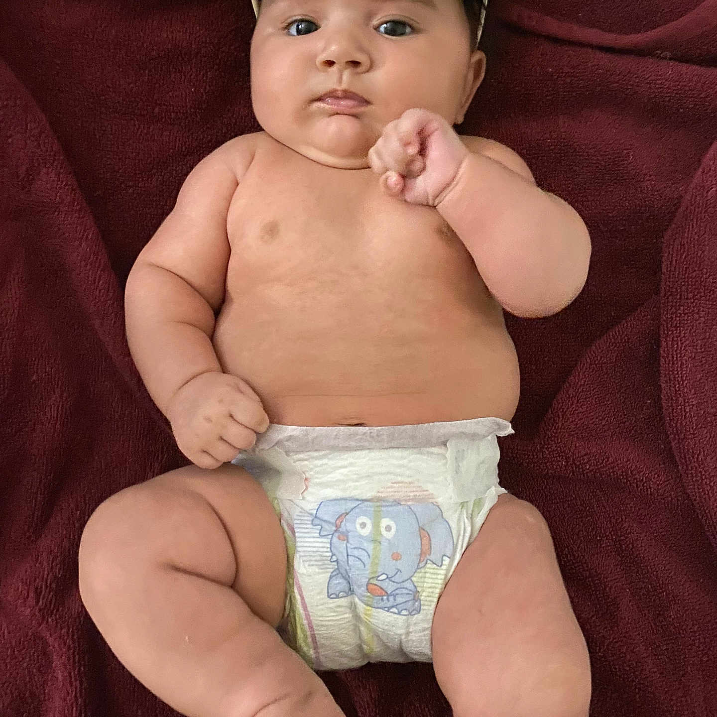 Skai joined the competition — help win amazing prizes! baby, bare_chest, blanket, child, chubby, cute, diaper, expression, face, foot, hand, indoors, infant, lying_down, portrait, resting, skin, sunglasses, toddler, young