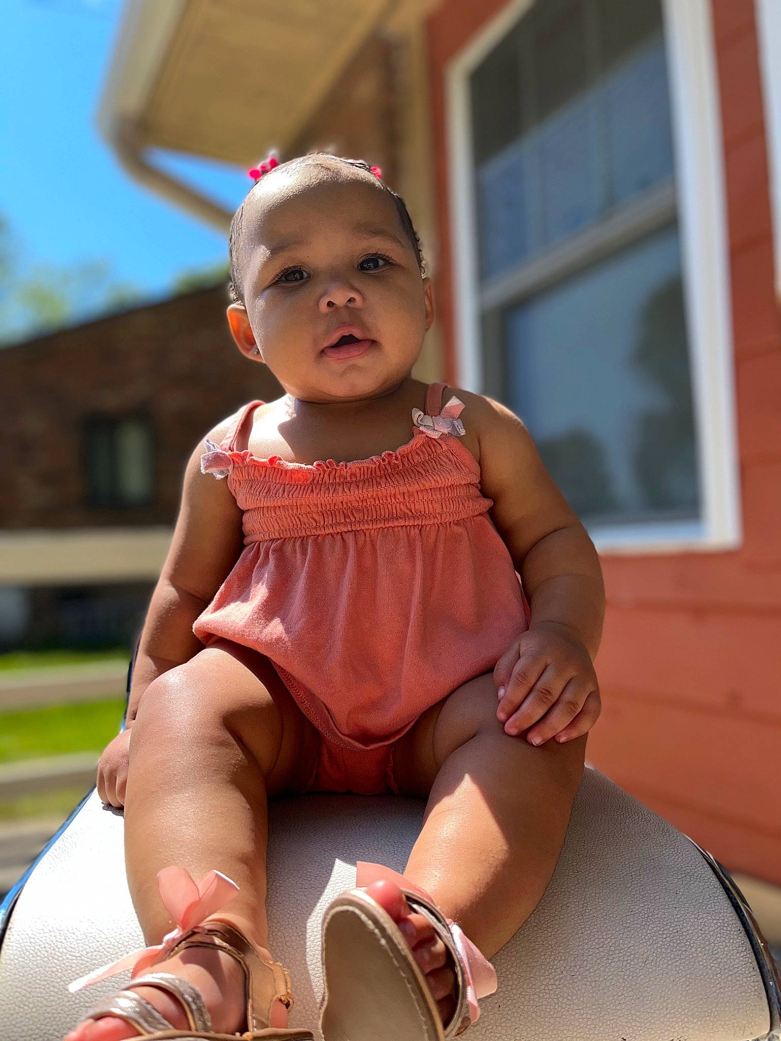 Samiraa joined the competition — help win amazing prizes! baby_toddler_clothing, beauty, eye, finger, foot, fun, grass, happy, human_leg, joint, knee, leg, people, person, pink, recreation, sleeve, sock, thigh, toddler