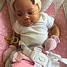 Kymora joined the competition — help win amazing prizes! adorable, baby, baby_seat, bow, child, clothing, comfort, cute, headband, heart_pattern, indoors, infant, mittens, newborn, pacifier, person, pink, portrait, soft_toys, straps