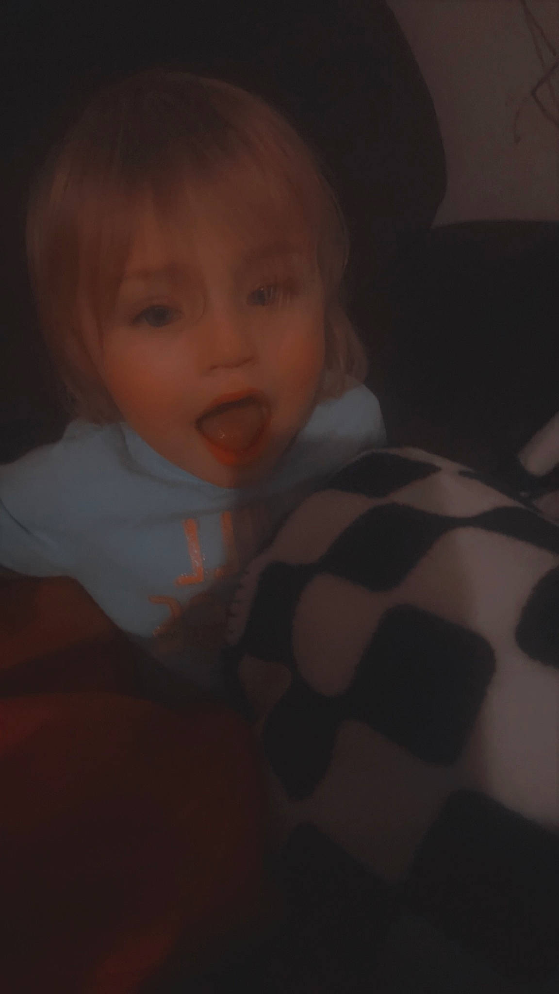 Onalya joined the competition — help win amazing prizes! baby, brown, cheek, comfort, darkness, flash_photography, flooring, fun, mammal, nose, pattern, person, plaid, room, sleeve, smile, space, surprise, textile, tints_and_shades