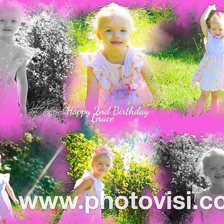 Grace joined the competition — help win amazing prizes! art, baby_toddler_clothing, clothing, dress, face, fashion, font, grass, green, happy, joy, magenta, people_in_nature, person, petal, photograph, pink, plant, purple, summer