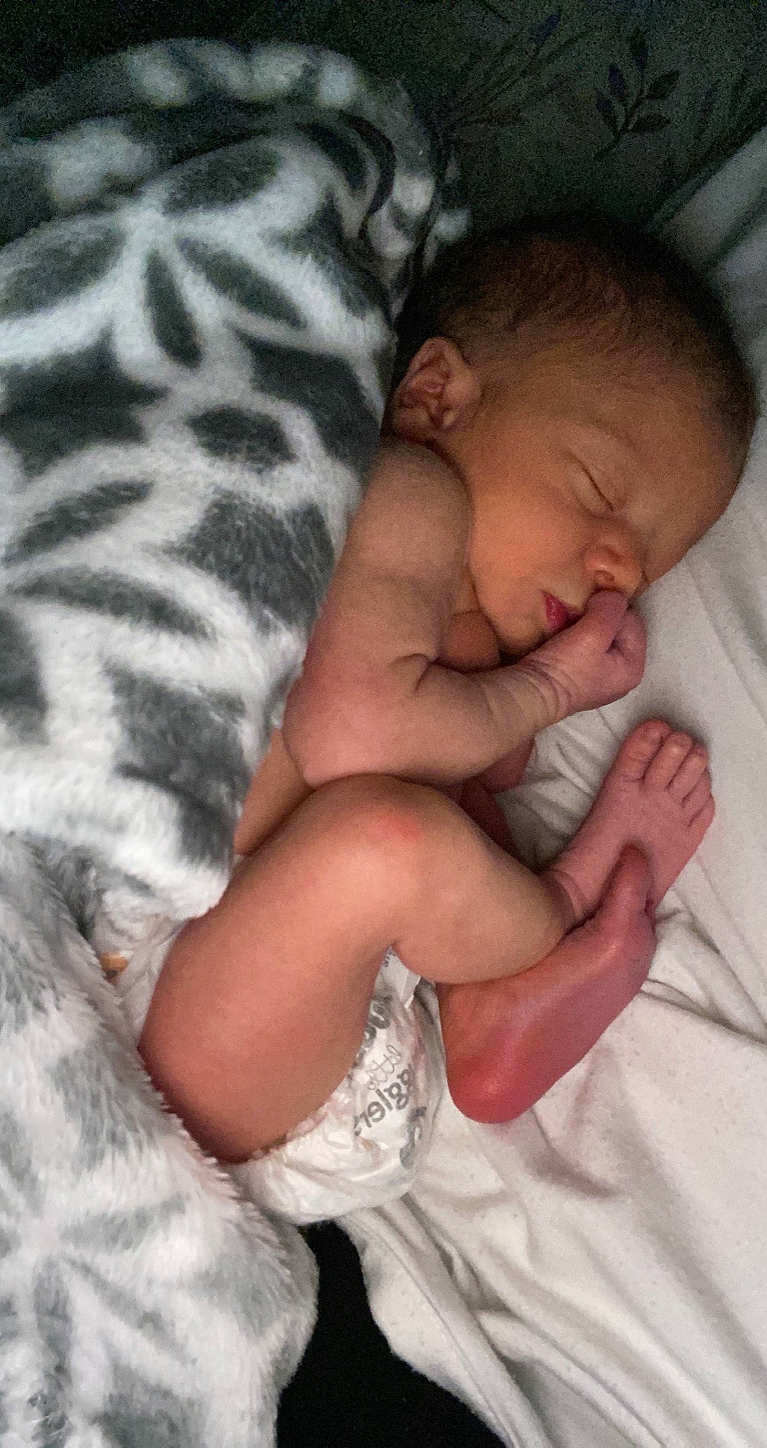 Layla joined the competition — help win amazing prizes! arm, baby, baby_sleeping, baby_toddler_clothing, bed, bedding, child, comfort, finger, foot, gesture, hand, human, human_leg, linens, nail, person, skin, textile, thumb