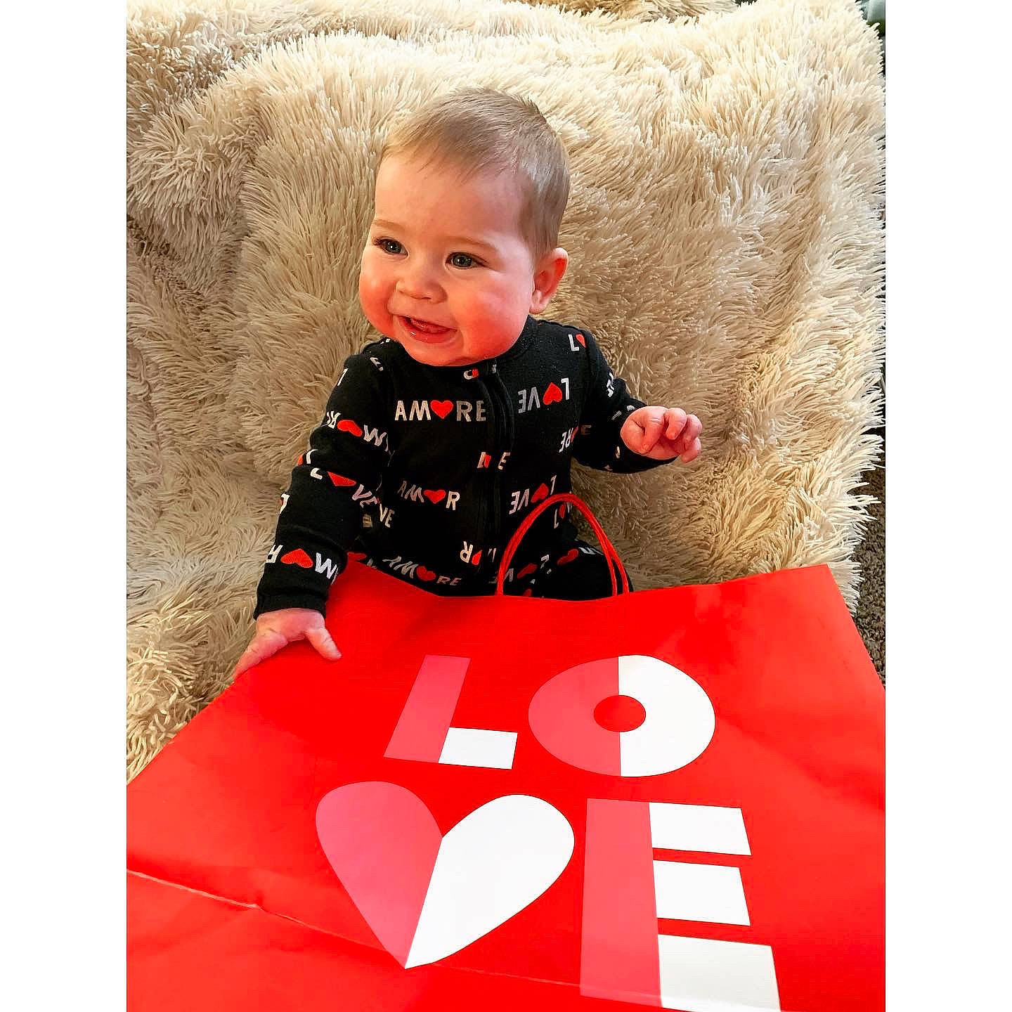 Giovanni joined the competition — help win amazing prizes! baby, baby_products, baby_toddler_clothing, brand, carmine, dress, flooring, font, happy, pattern, person, photo_caption, product, recreation, rectangle, sitting, sleeve, smile, t_shirt, toddler