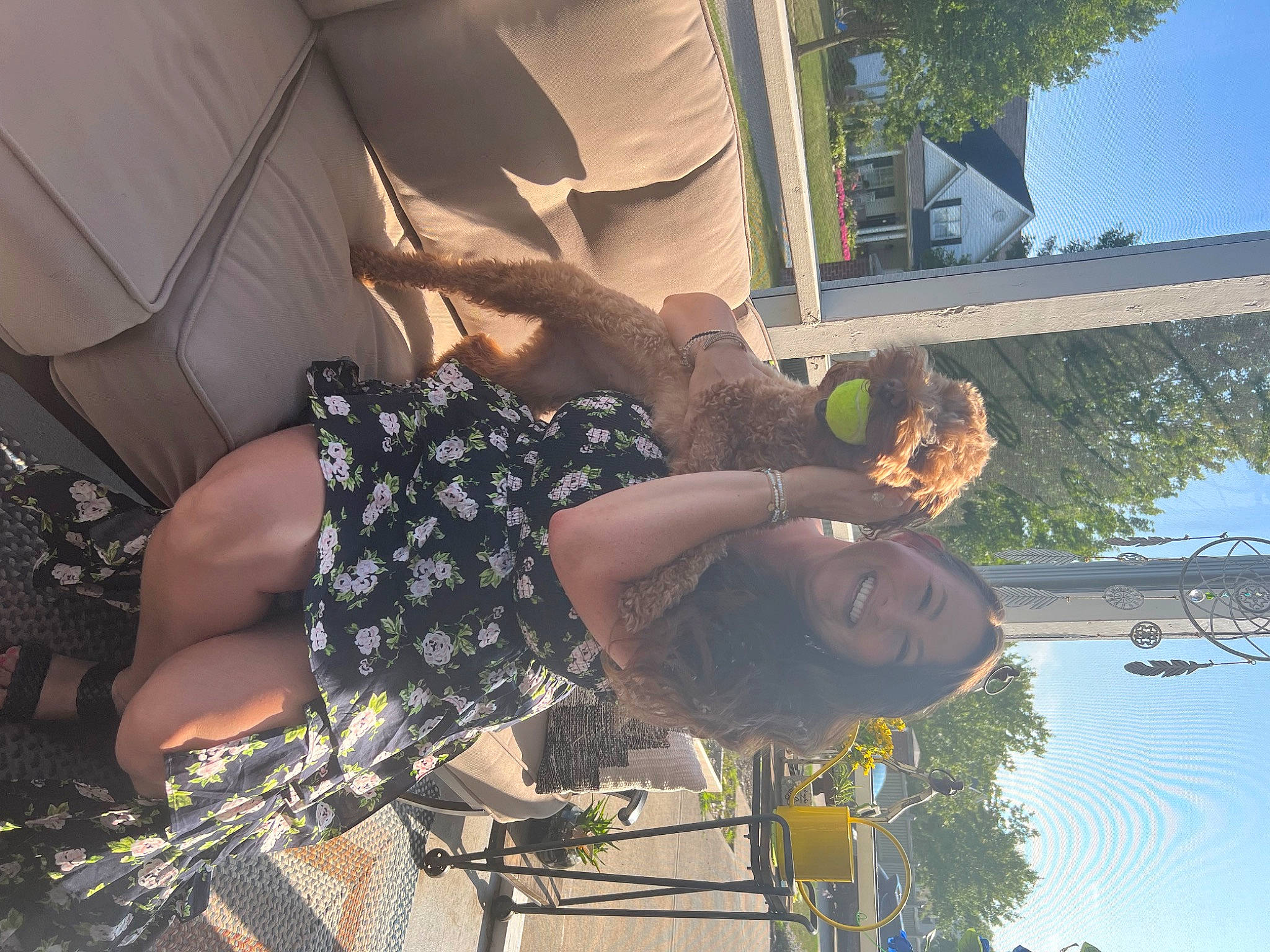 Kemba joined the competition — help win amazing prizes! arecales, chair, dress, eyewear, fun, grass, house, human_leg, leisure, plant, recreation, shade, sitting, sky, thigh, tints_and_shades, tree, waist